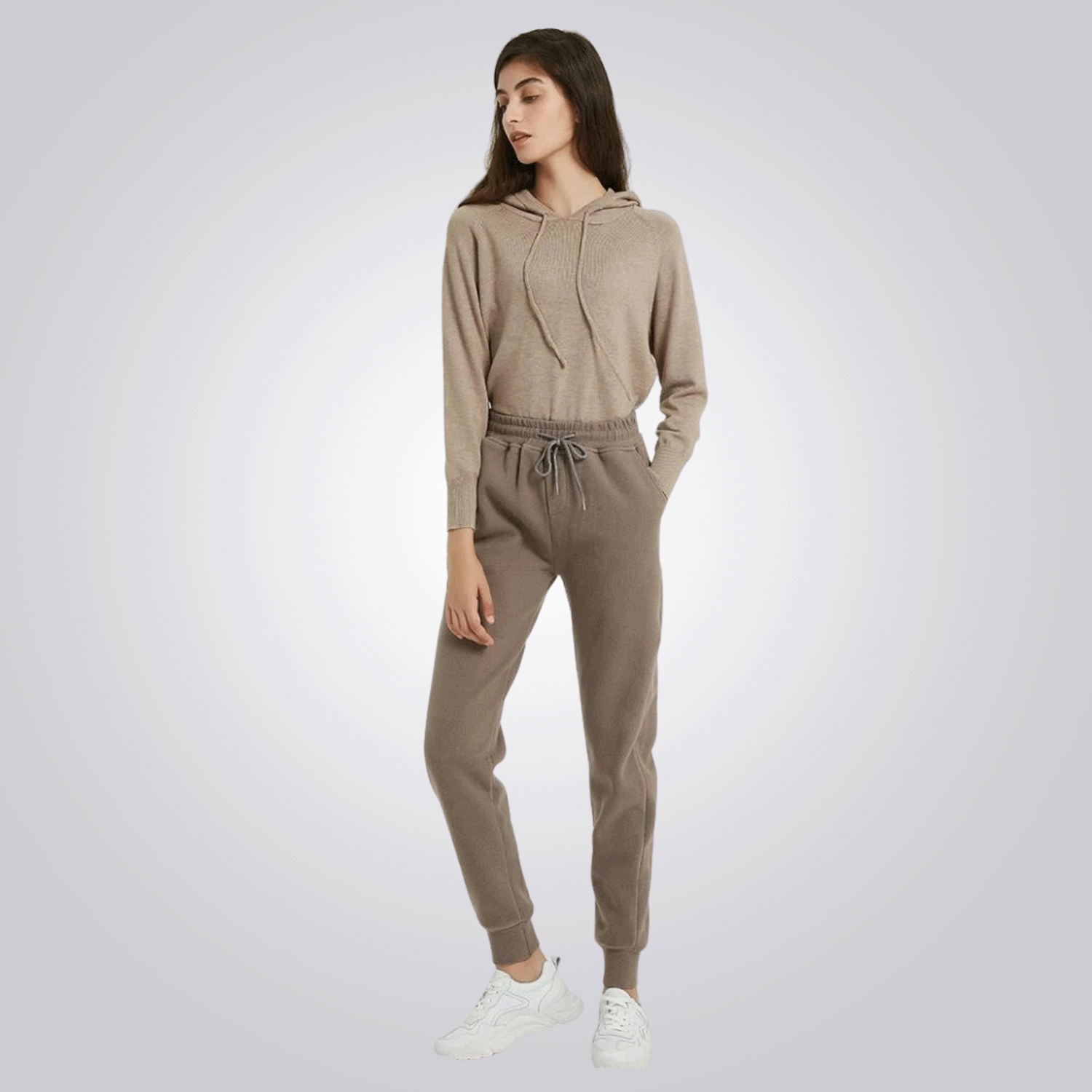calça de moletom cordilheira marrom feminina