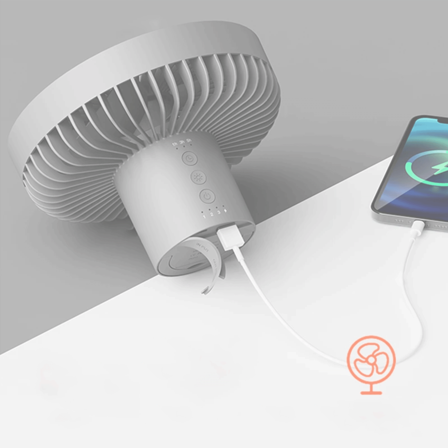 ventilador portátil cordilheira recarregavel 10000mAh