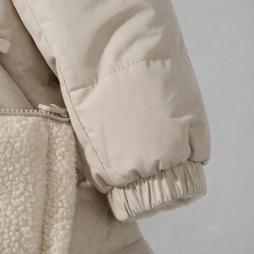 JAQUETA FLEECE PUFFER DUPLA FACE FEMININA