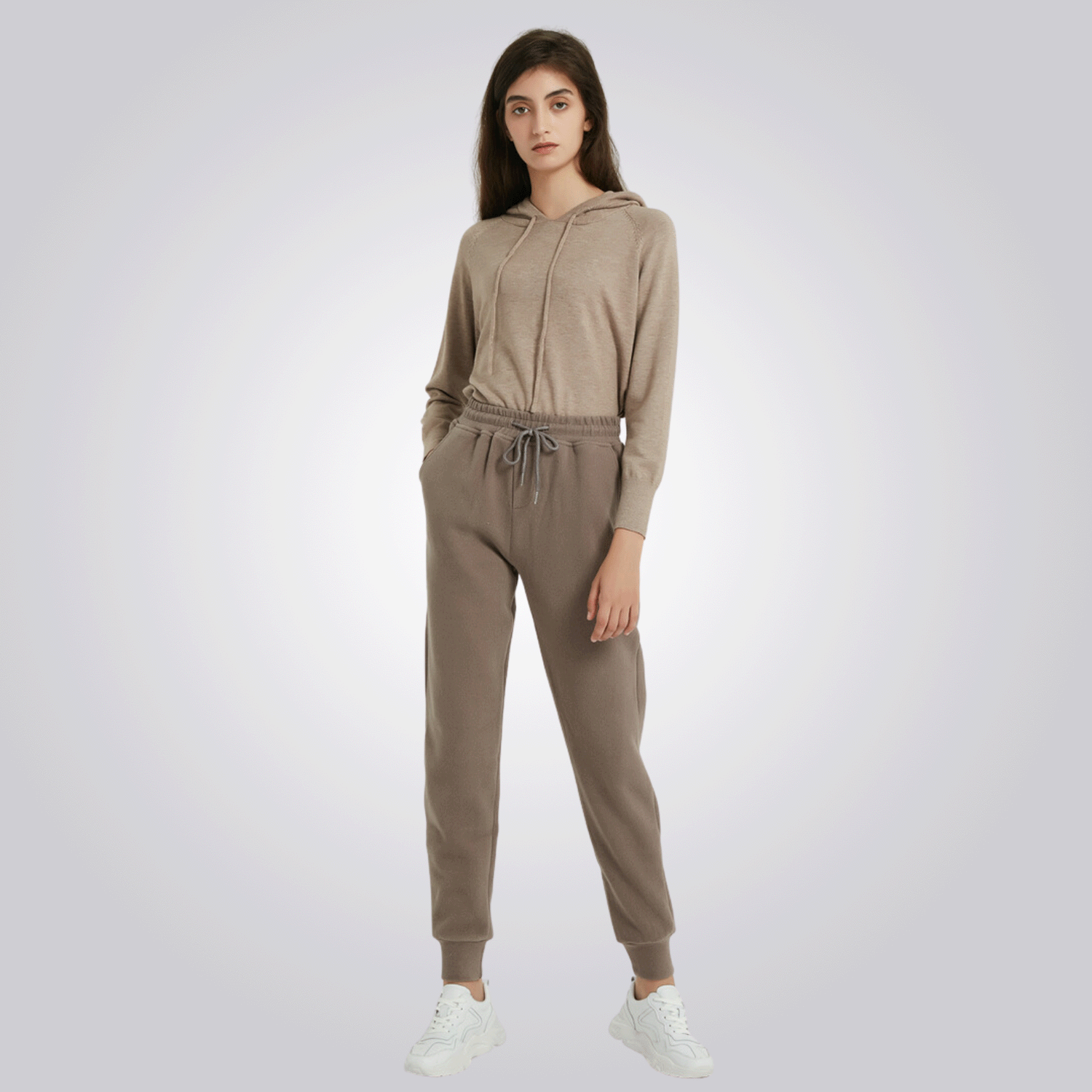 calça de moletom cordilheira marrom feminina