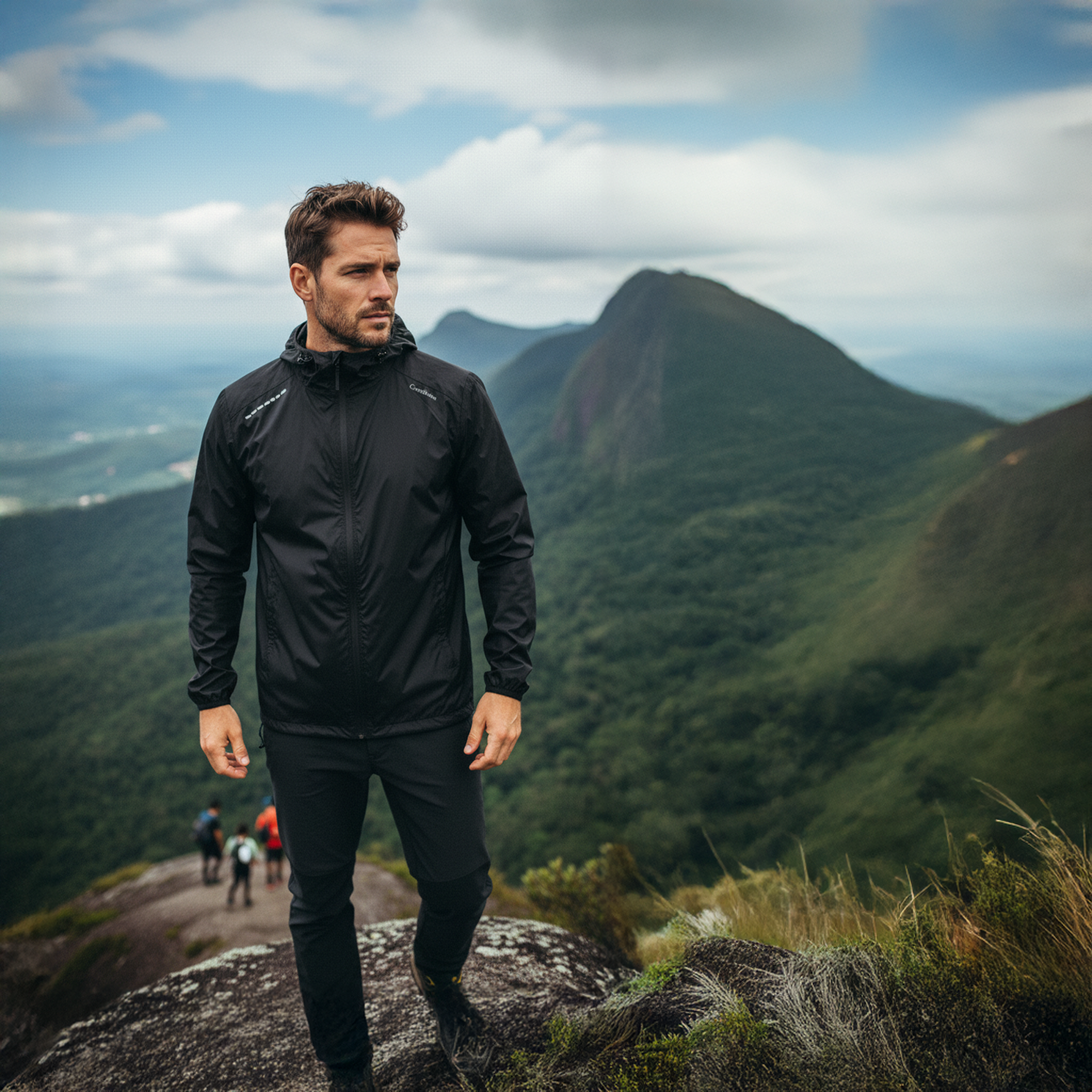 CORTA-VENTO CORDILHEIRA WHISPER IMPERMEÁVEL UV40+ MASCULINA