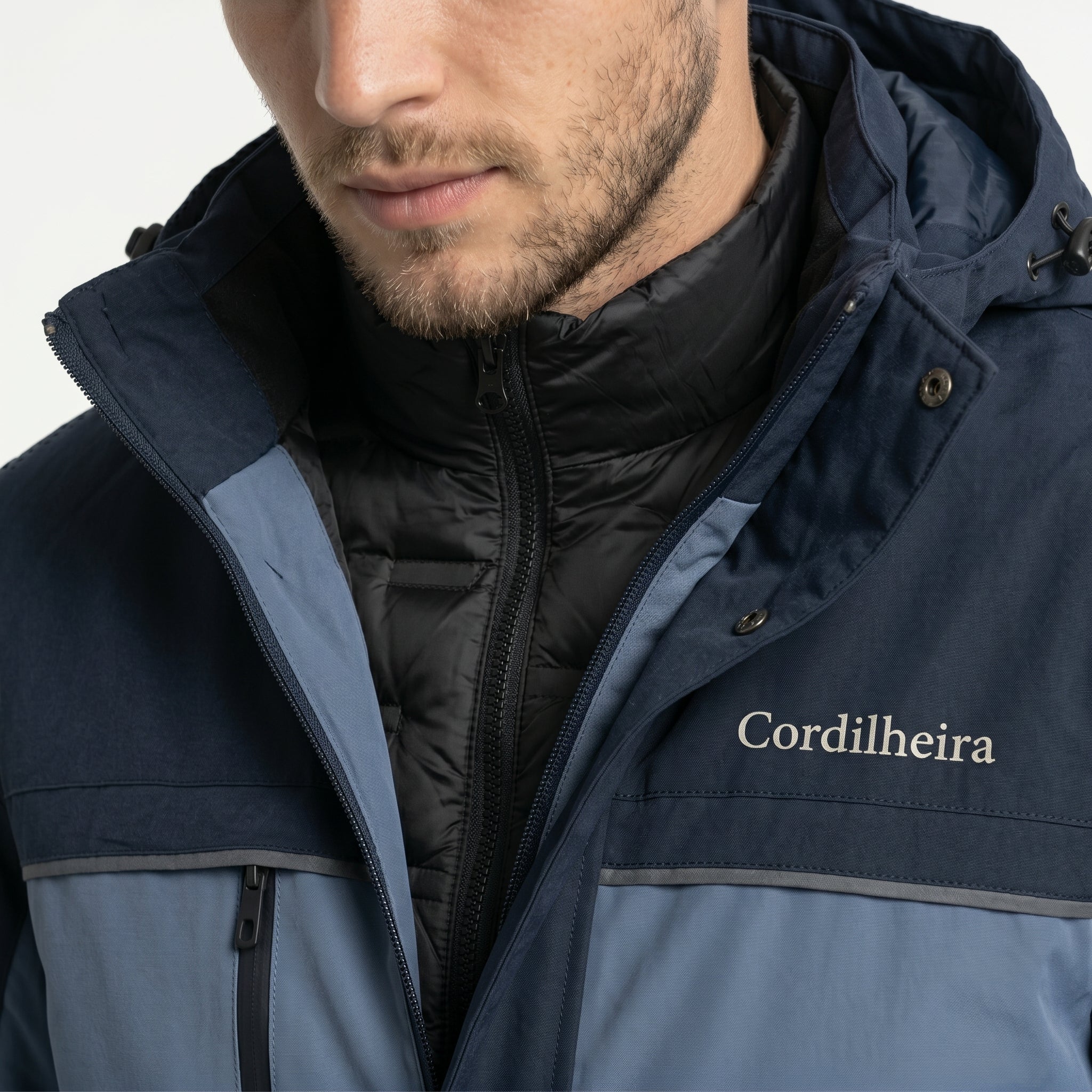 JAQUETA PUFFER 3 EM 1 CORDILHEIRA HYBRID MASCULINA