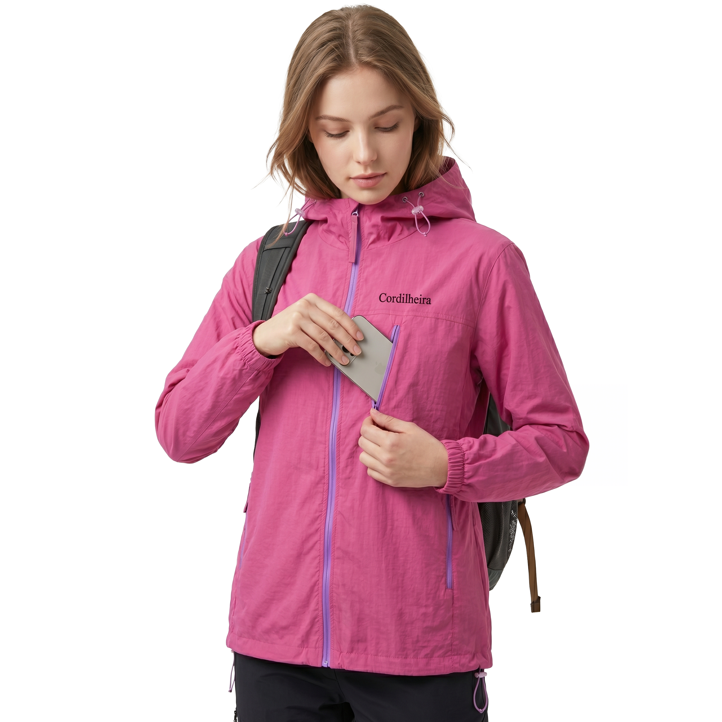 JAQUETA CORDILHEIRA CORTA-VENTO WIND UV50+ FEMININA
