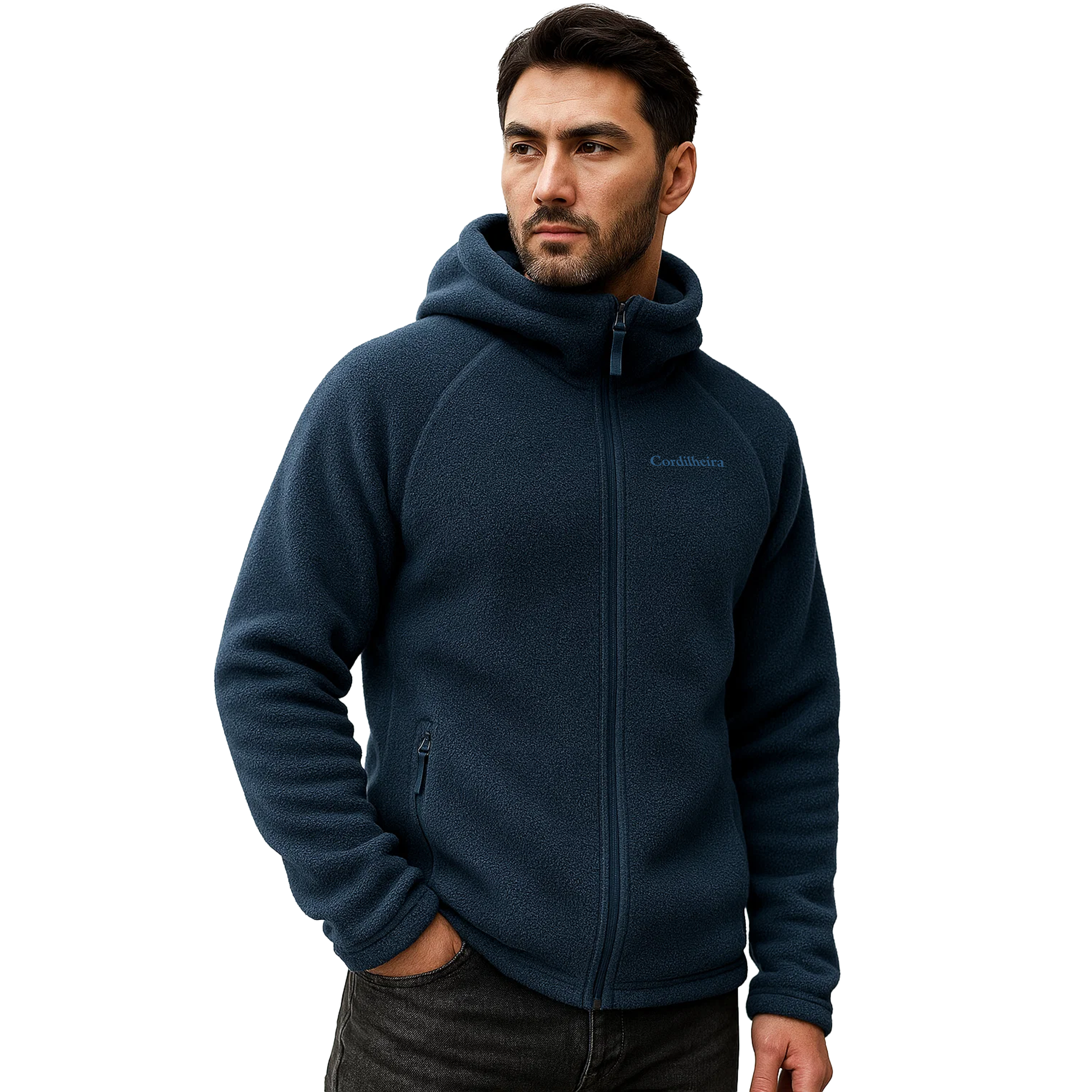 JAQUETA CORDILHEIRA FLEECE HOODED MASCULINA