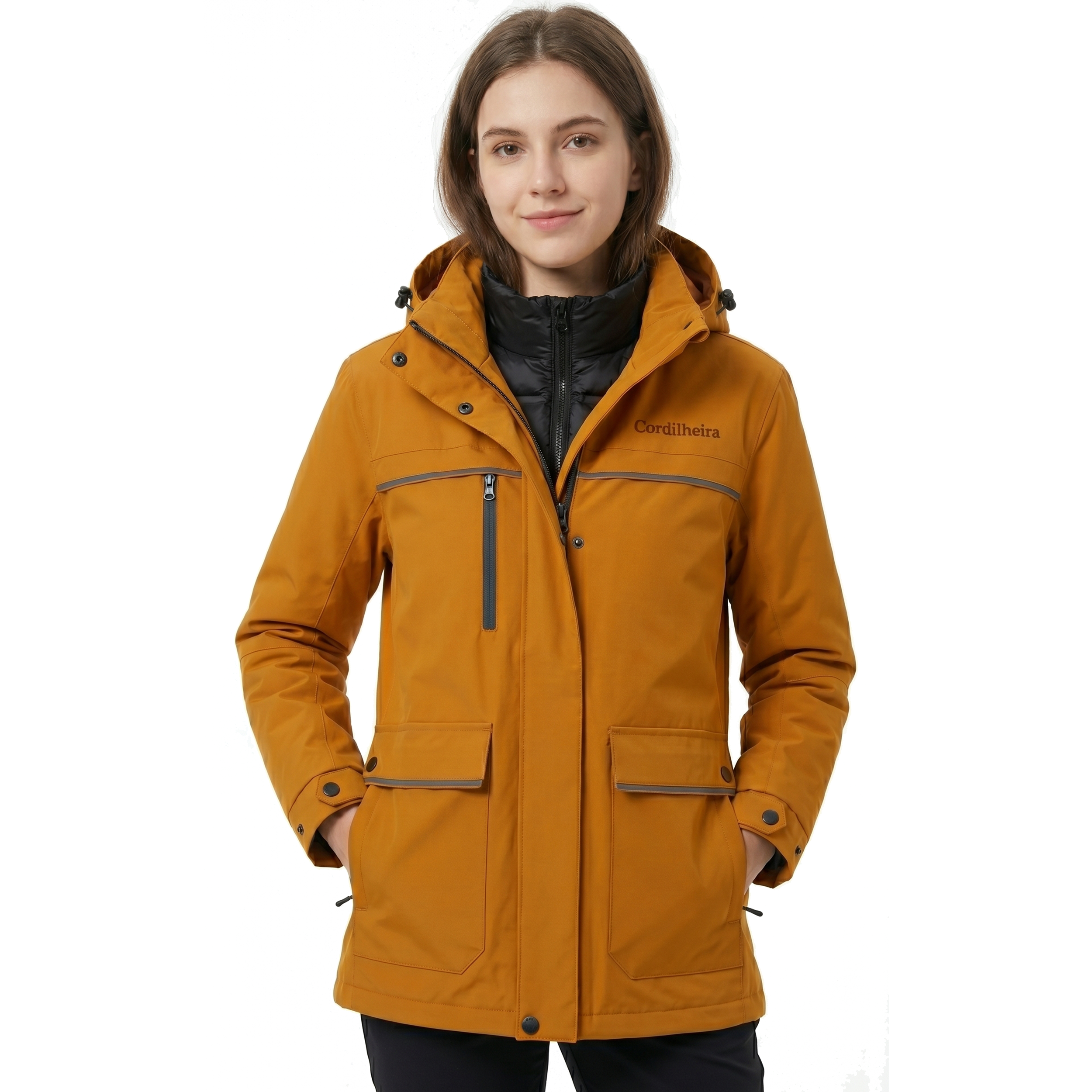 JAQUETA PUFFER 3 EM 1 CORDILHEIRA HYBRID FEMININA