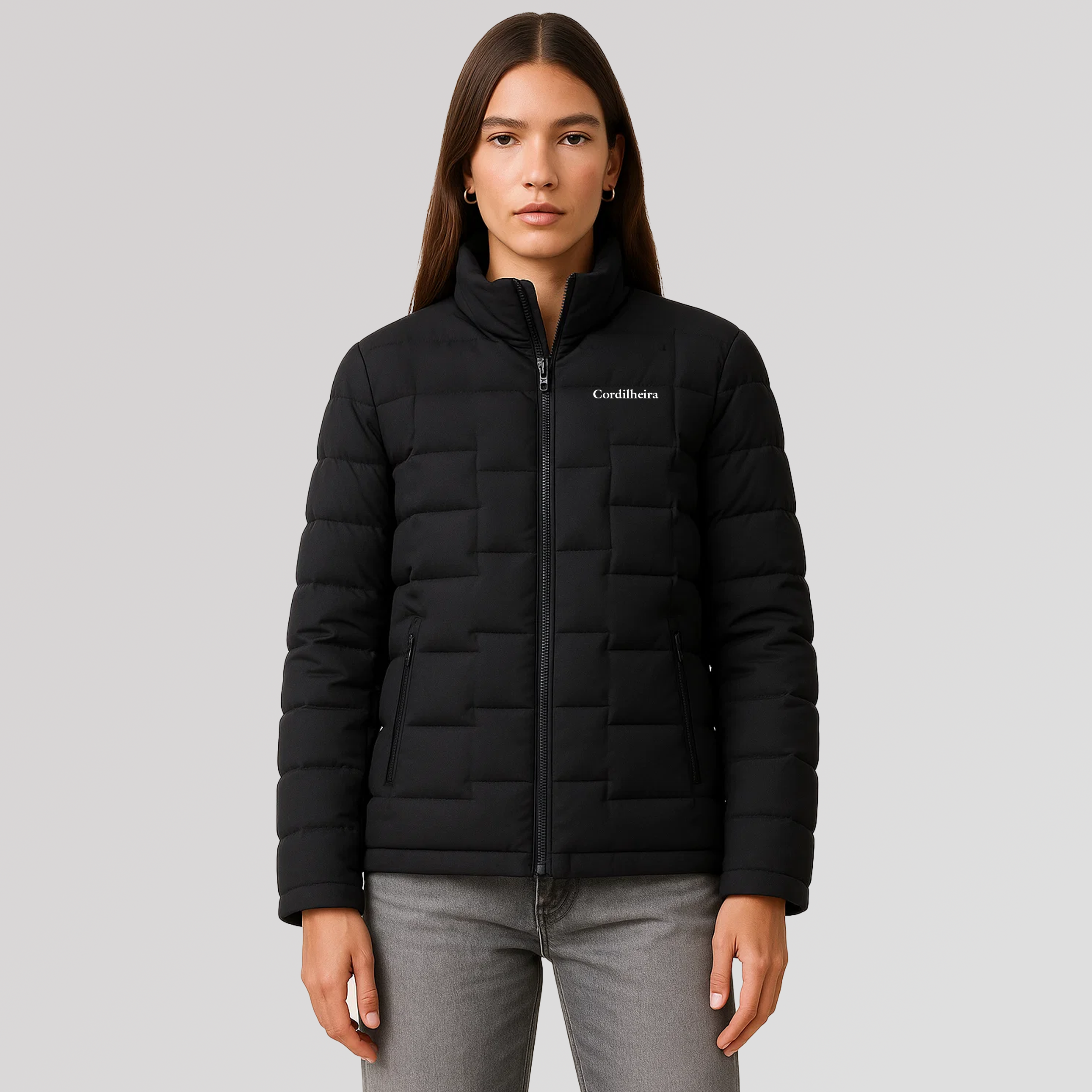 JAQUETA PUFFER CORDILHEIRA ON THE CITY FEMININA