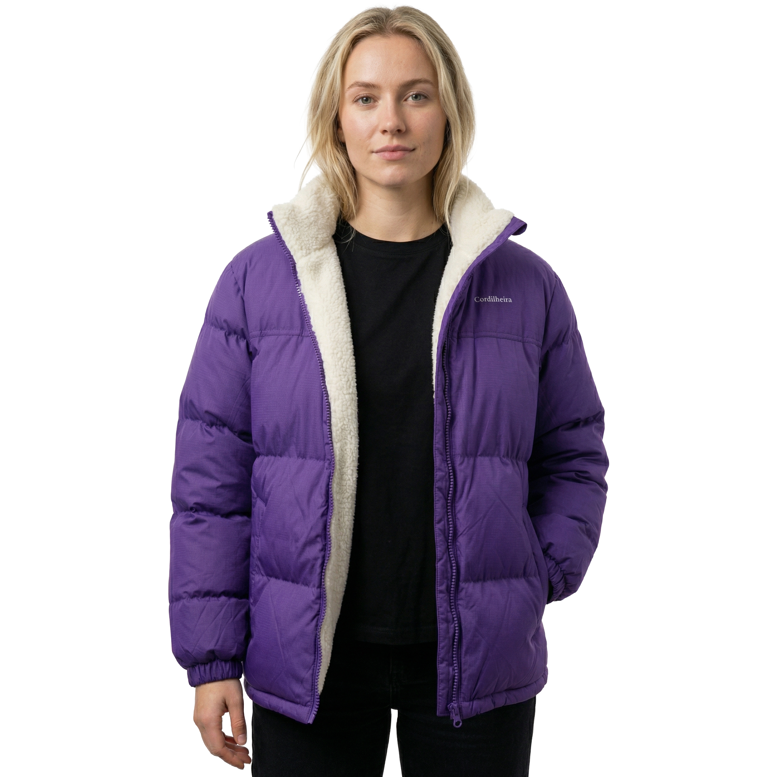 JAQUETA PUFFER FROSTLAYER DUPLA FACE FEMININA