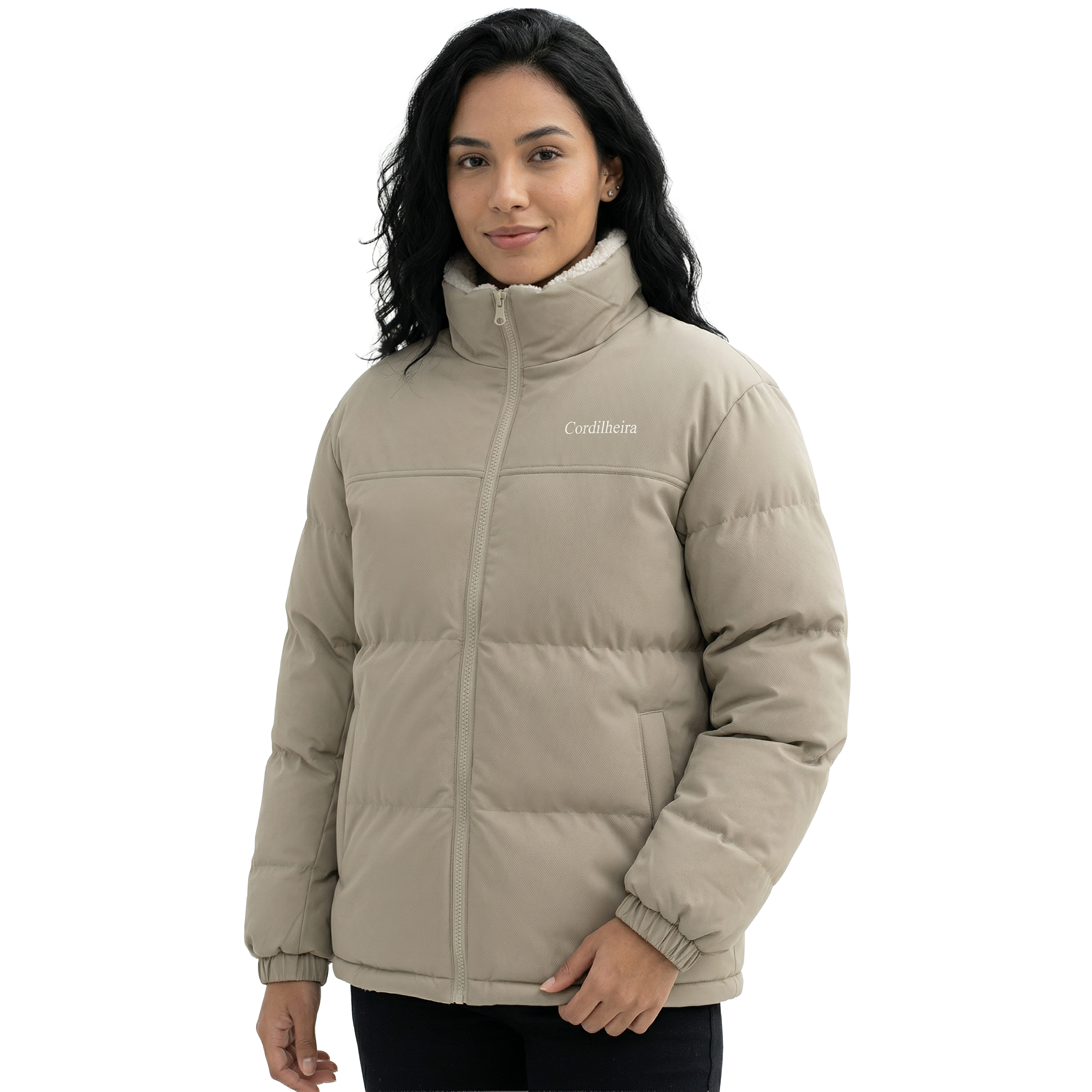 JAQUETA PUFFER FROSTLAYER DUPLA FACE FEMININA