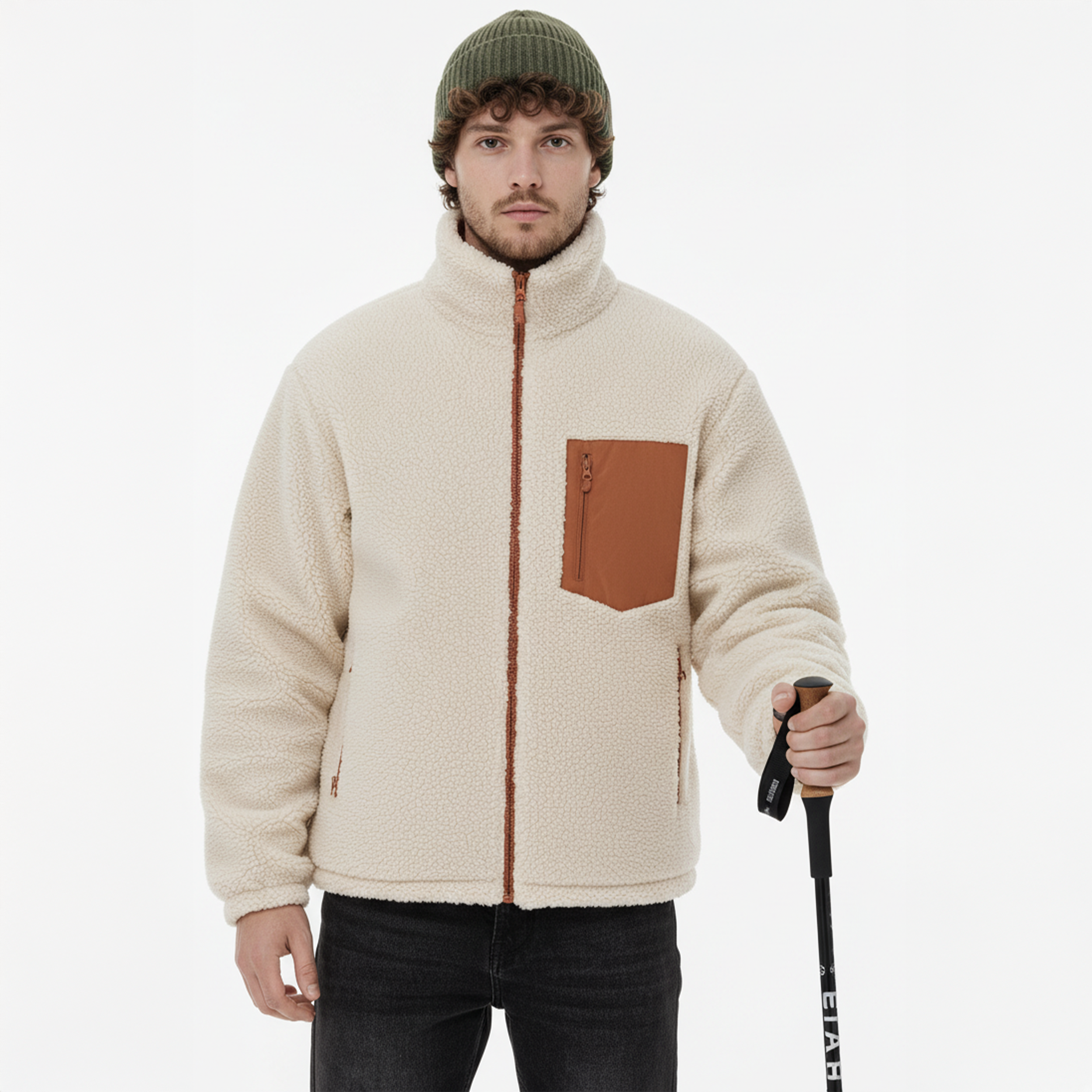 JAQUETA FLEECE PUFFER DUPLA FACE MASCULINA