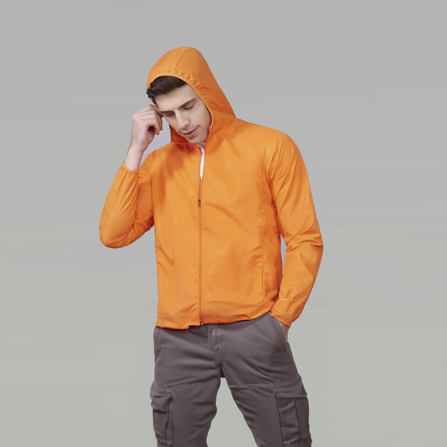 corta vento impermeavel uv masculina