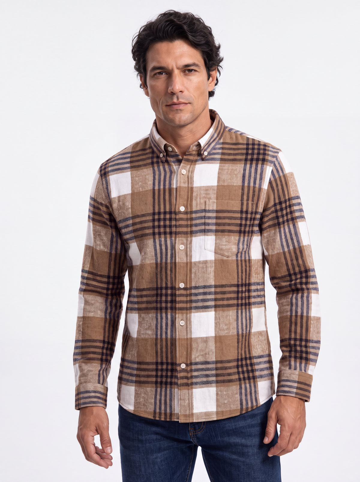 CAMISA CORDILHEIRA WOODSMAN ALGODÃO DUPLO ESCOVADO