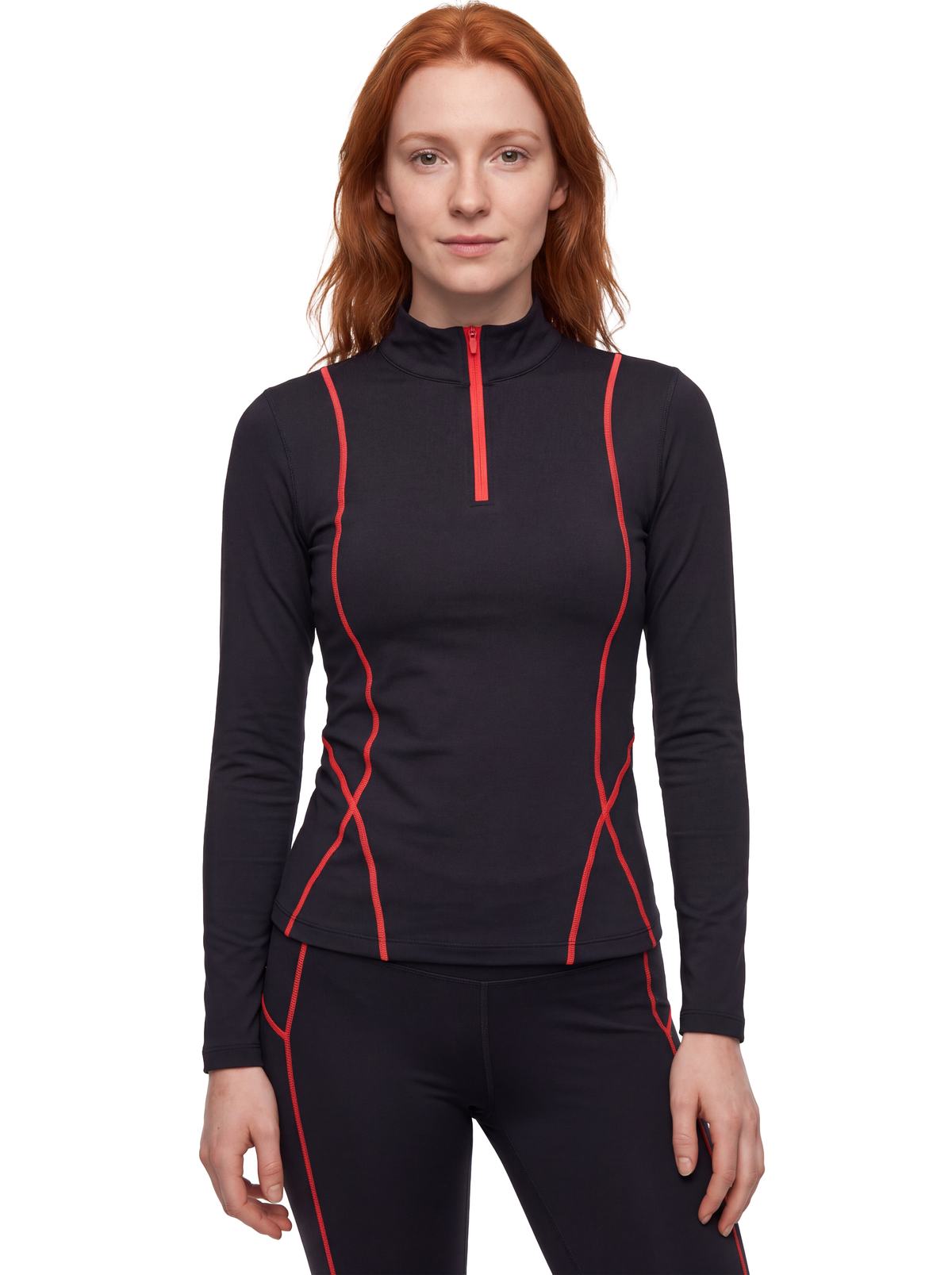 Capa do Conjunto Térmico Cordilheira Glacial Feminino, Roupa da Marca Cordilheira com Boa qualidade, resistência e conforto Confiável para segunda pele, frio e atividades ao ar livre.