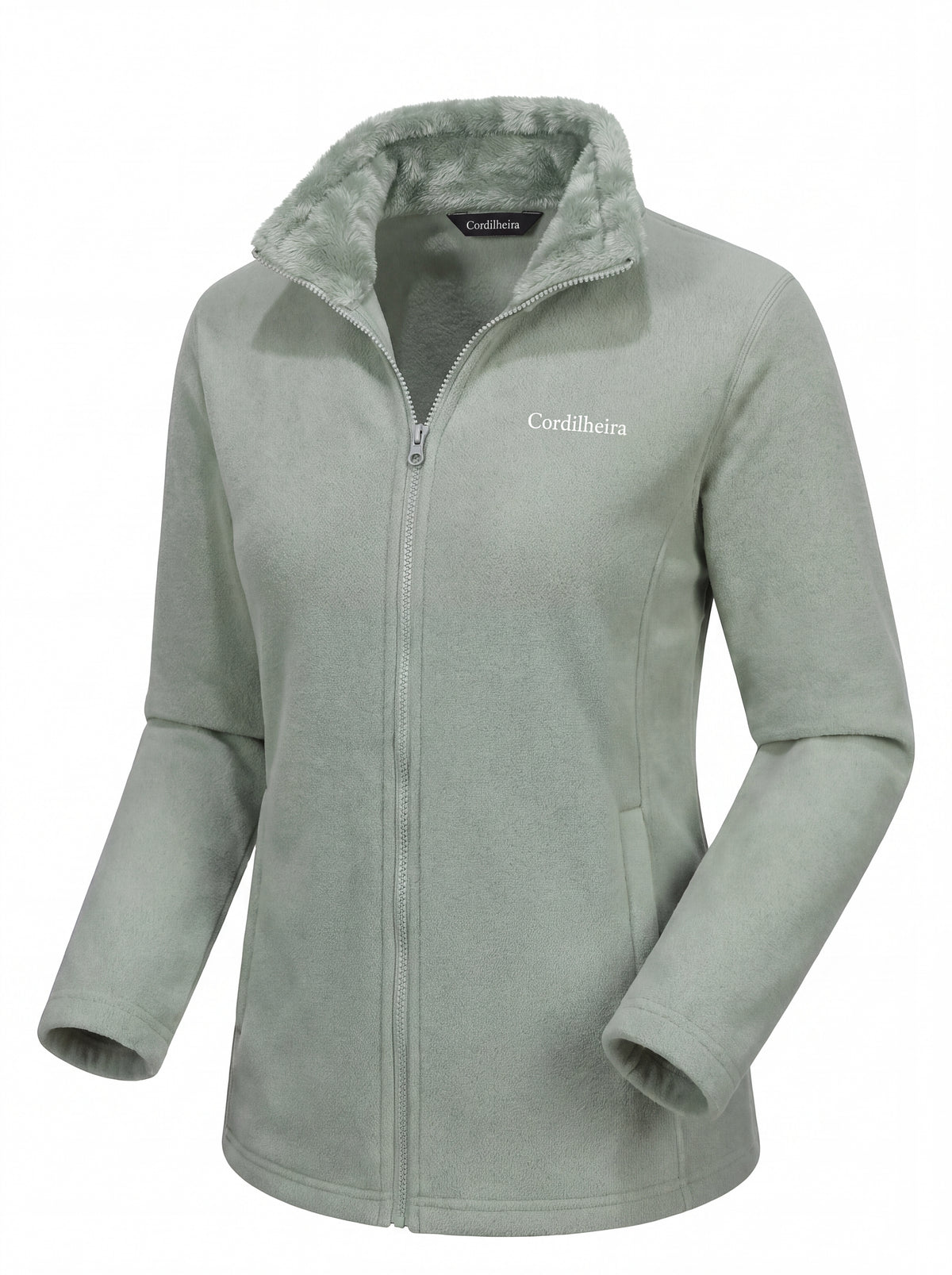 Fleece Cordilheira Coats com modelagem feminina da Marca Cordilheira, Roupa de Boa qualidade, conforto e caimento Confiável para frio.