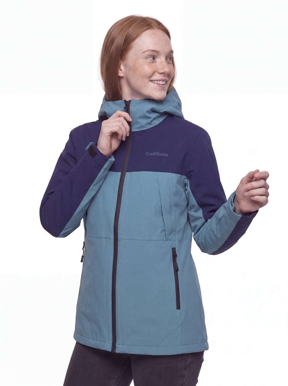 Ajuste de pose com Jaqueta Cordilheira Boreal Impermeável sem distorção, Roupa da Marca Cordilheira com Boa qualidade Confiável.