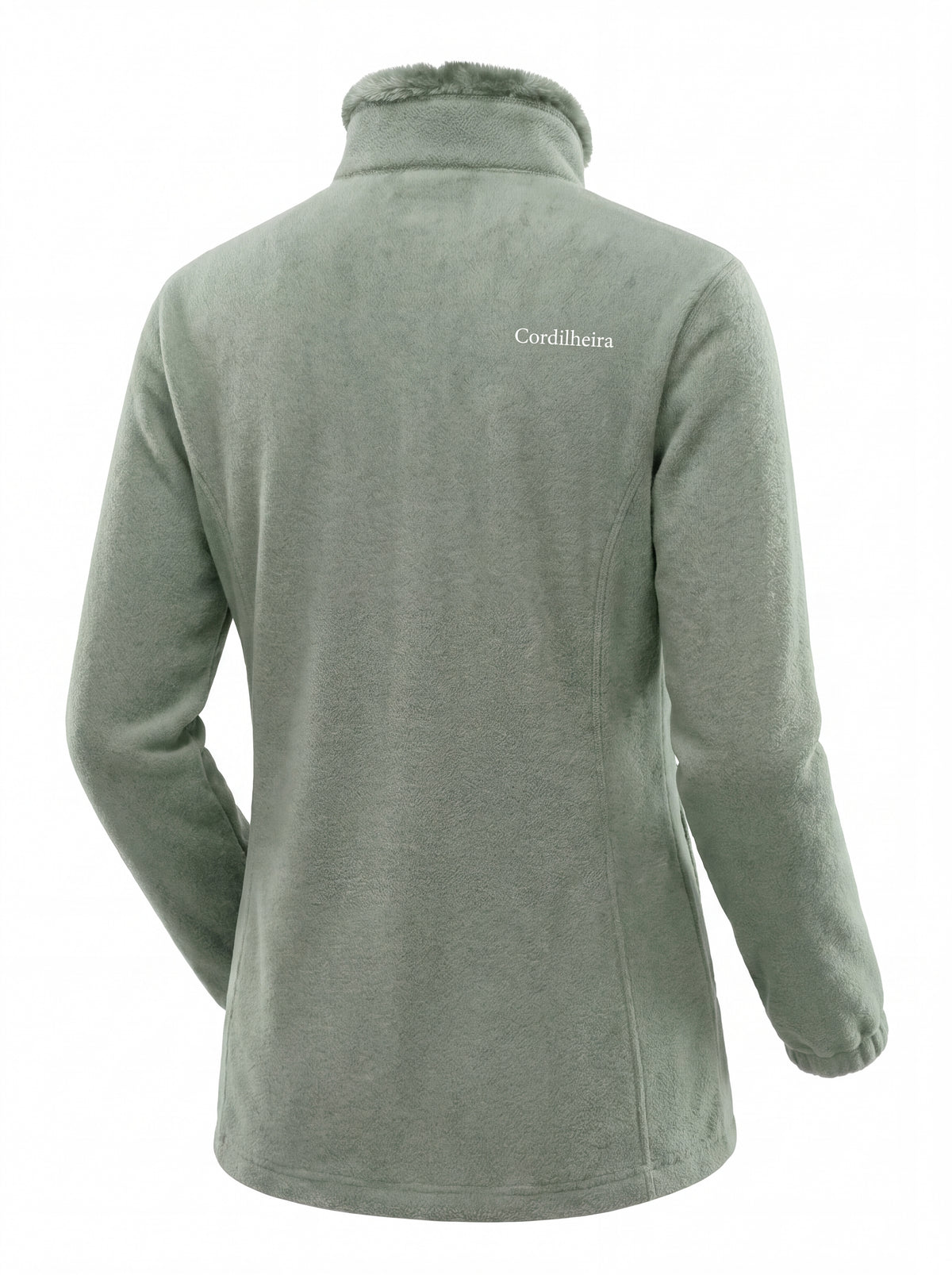 Vista de costas da Jaqueta 3 em 1 Cordilheira Alpine Feminina destacando a modelagem, Roupa da Marca Cordilheira com Boa resistência e acabamento Confiável para frio e neve.