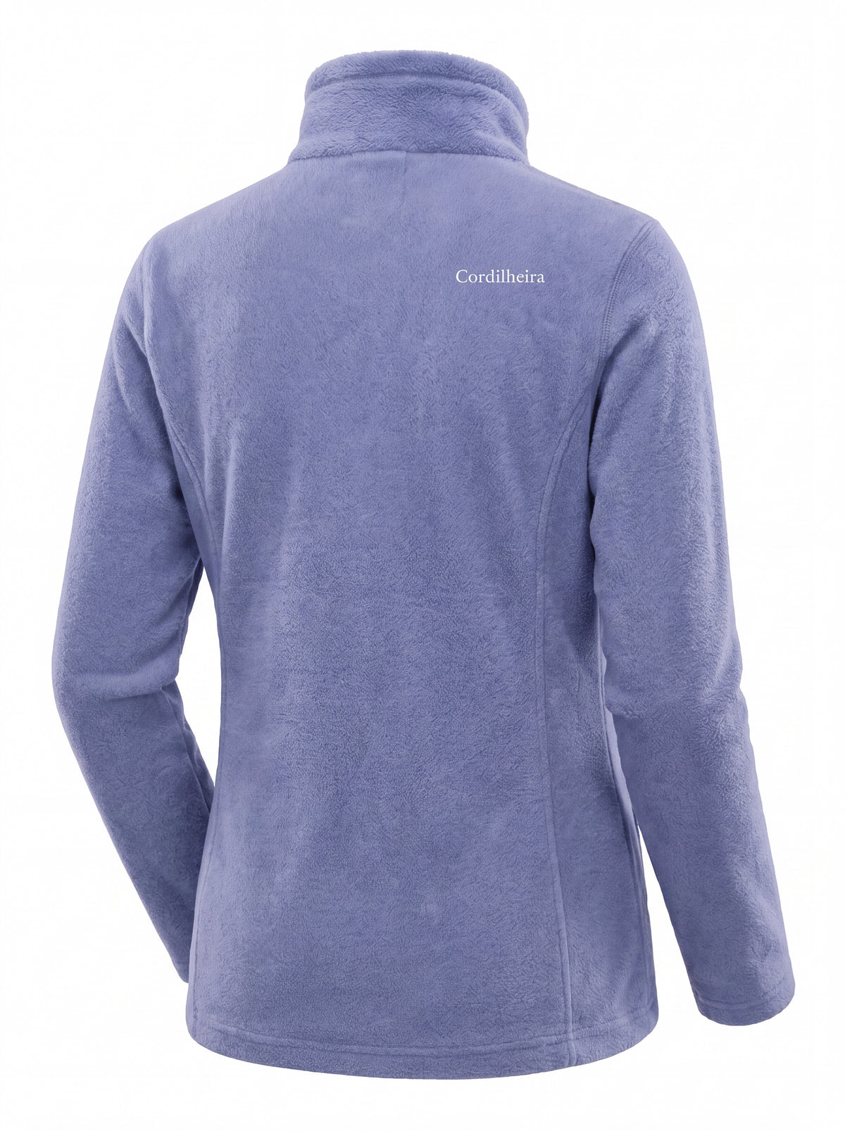 Vista traseira da Jaqueta 3 em 1 Cordilheira Alpine Feminina com logotipo em destaque, Roupa da Marca Cordilheira com Boa qualidade, resistência e proteção Confiável para neve.