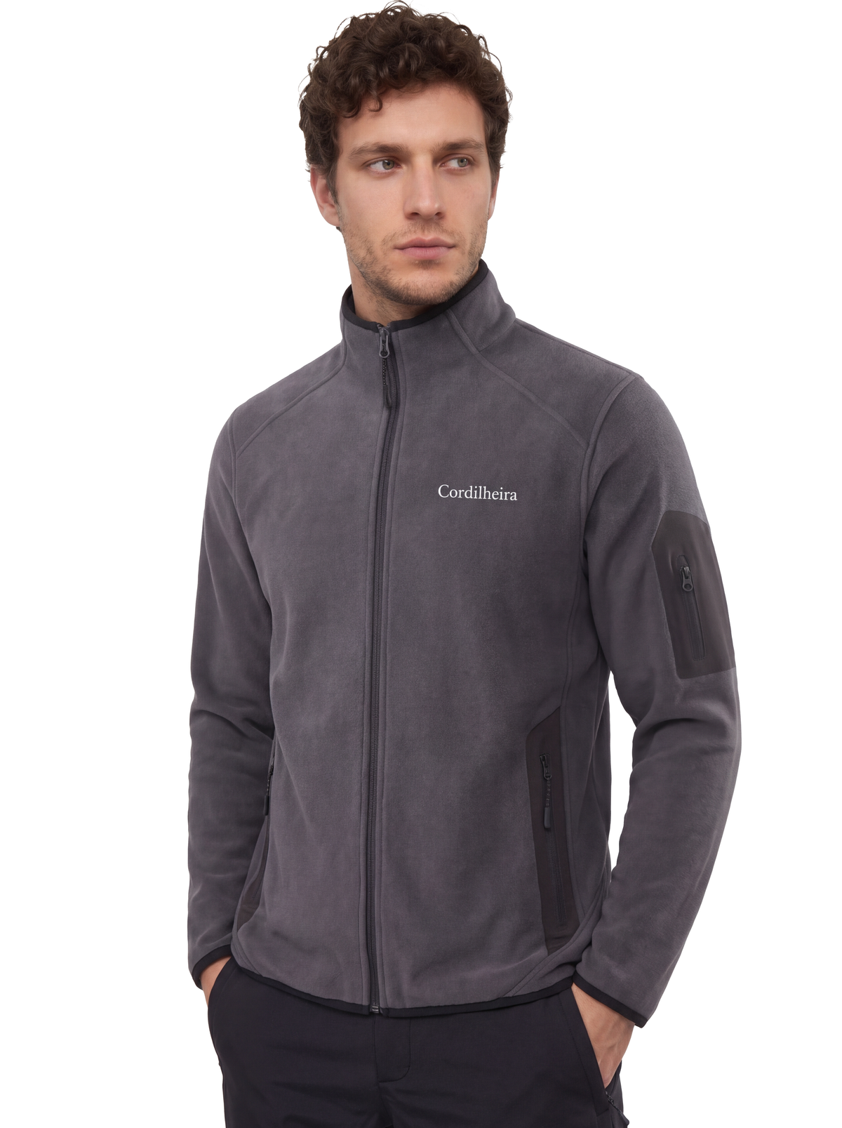 Capa da Jaqueta Cordilheira Steady Fleece Masculina, Roupa da Marca Cordilheira com Boa qualidade, resistência e conforto Confiável para trilhas, trekking e viagens.