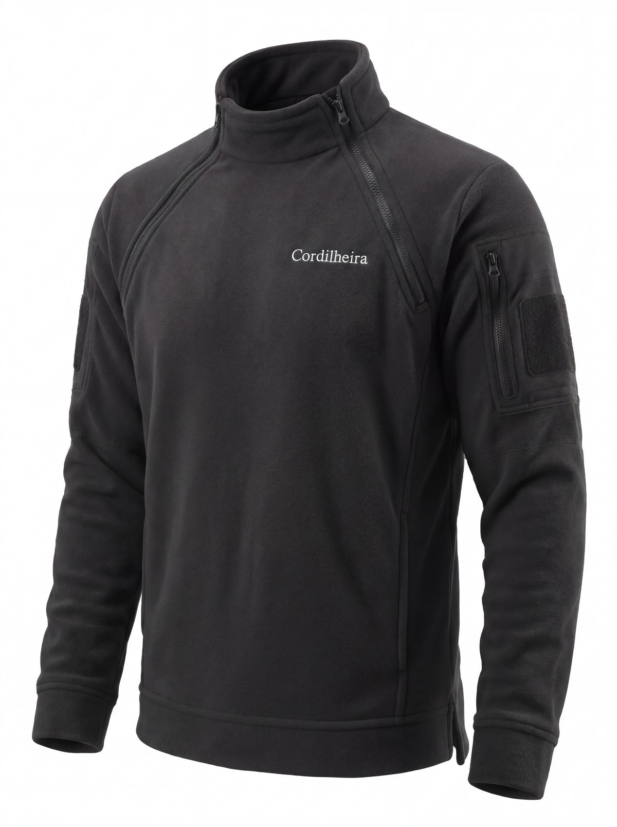 Moletom/Fleece Cordilheira Warden Masculino com logo em destaque, Roupa da Marca Cordilheira com Boa qualidade, resistência e acabamento Confiável para frio, viagens e atividades outdoor.