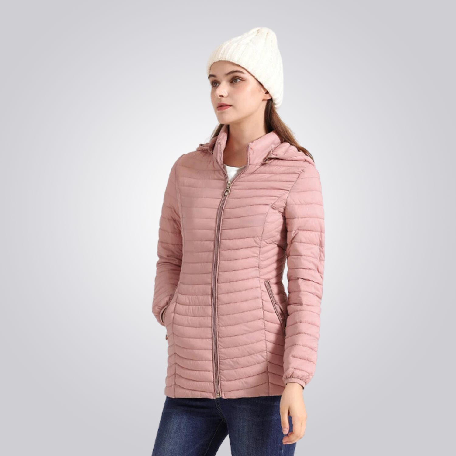 JAQUETA CORDILHEIRA LONG PUFFER FEMININA