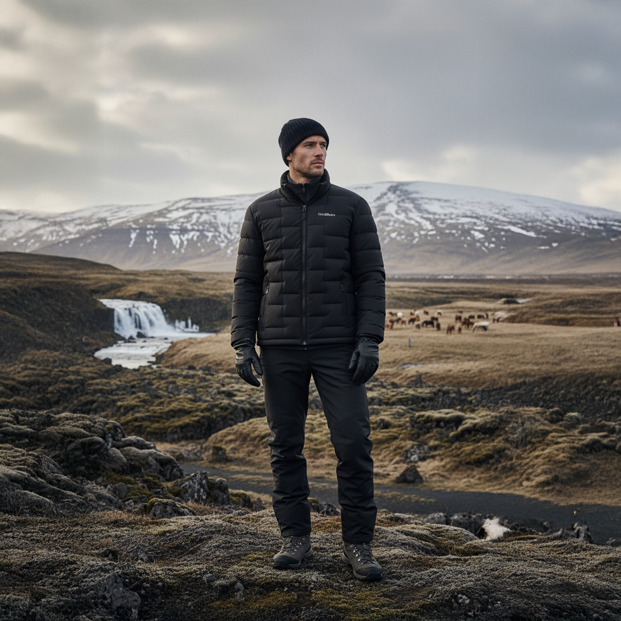 JAQUETA PUFFER CORDILHEIRA ON THE CITY MASCULINA