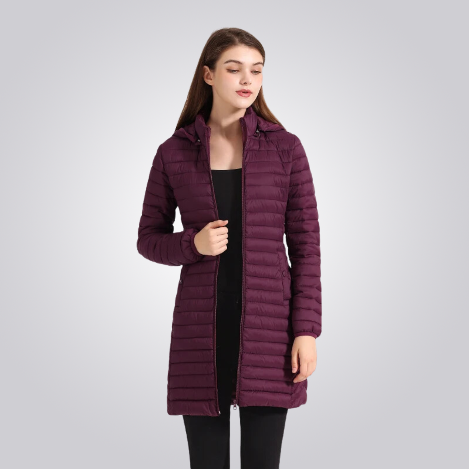 JAQUETA CORDILHEIRA LONG PUFFER FEMININA