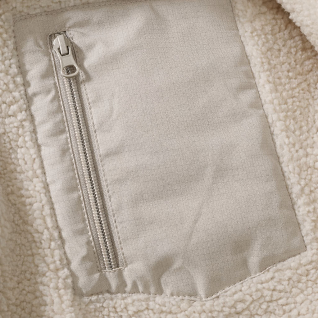 JAQUETA FLEECE PUFFER DUPLA FACE MASCULINA