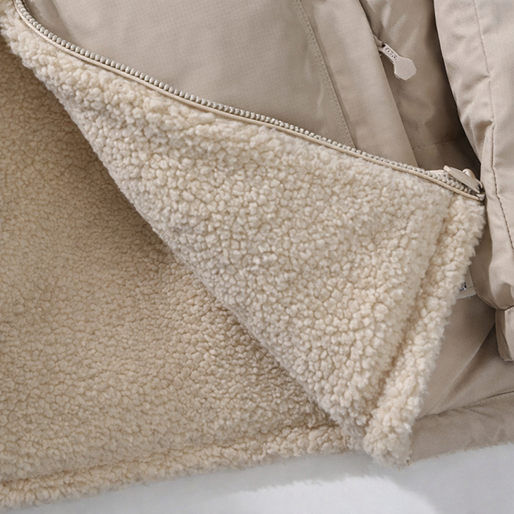 JAQUETA FLEECE PUFFER DUPLA FACE MASCULINA