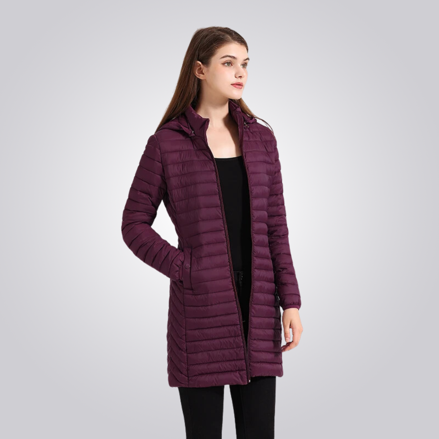 JAQUETA CORDILHEIRA LONG PUFFER FEMININA