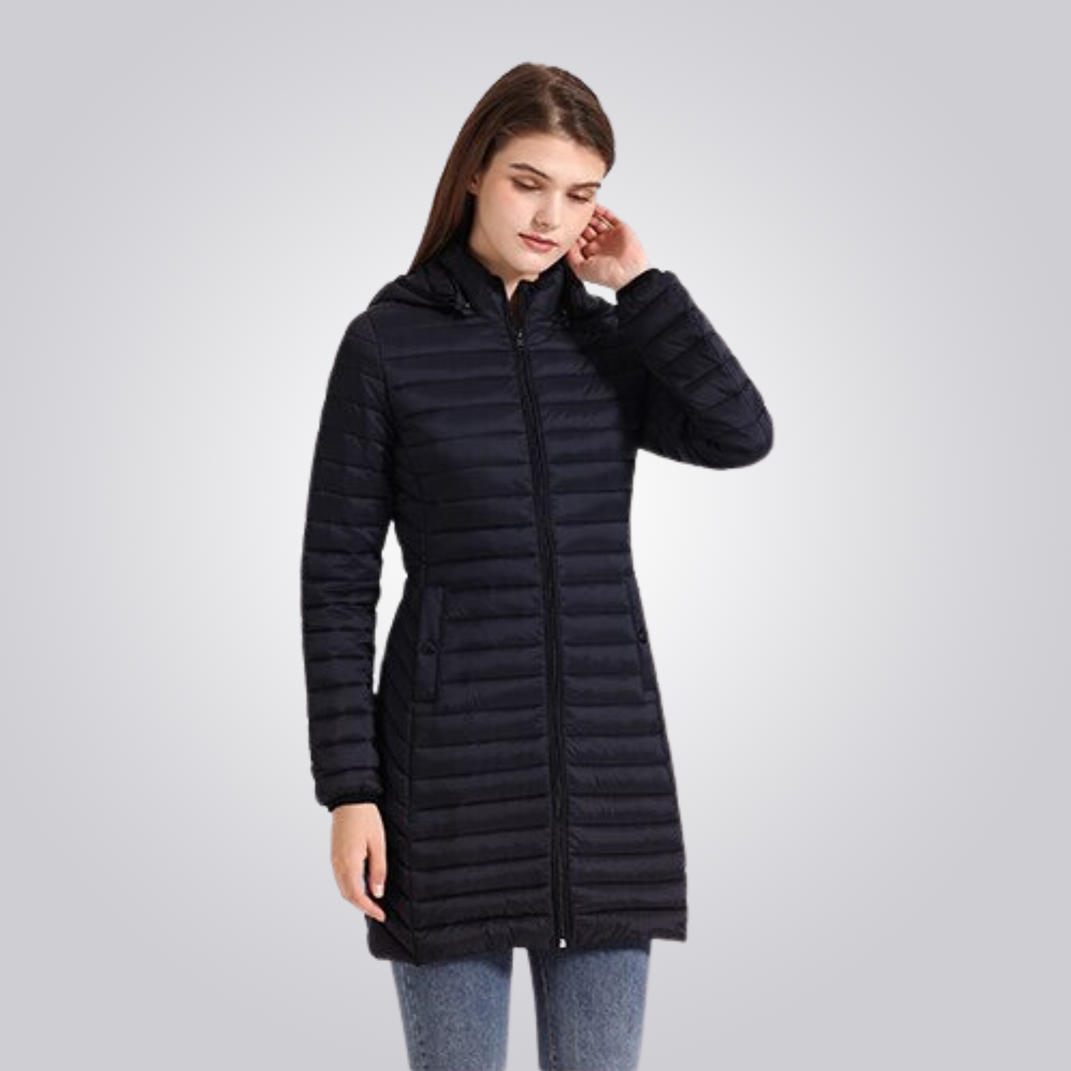 JAQUETA CORDILHEIRA LONG PUFFER FEMININA