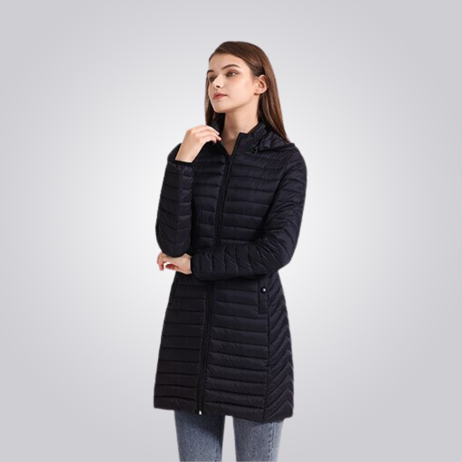 JAQUETA CORDILHEIRA LONG PUFFER FEMININA