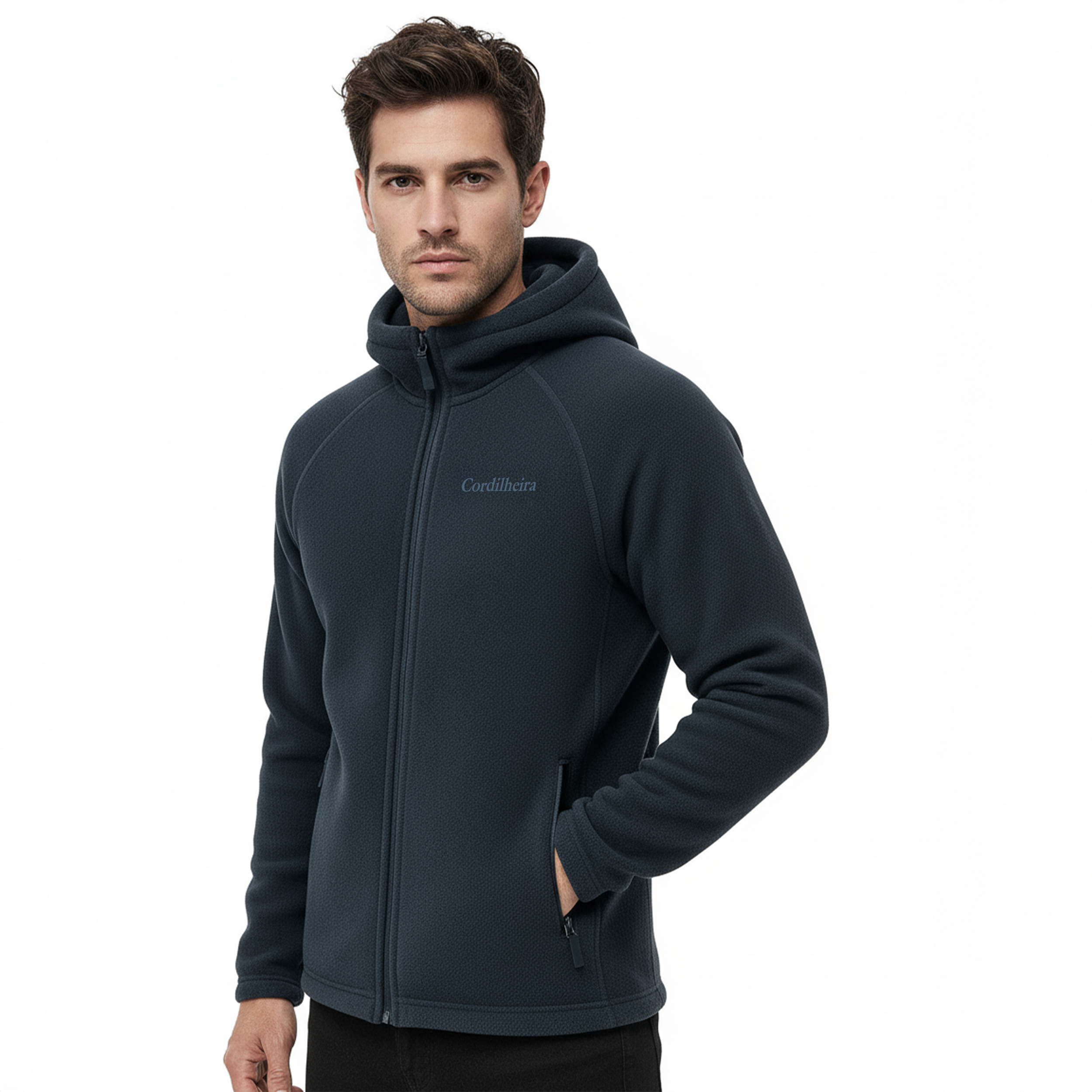 JAQUETA CORDILHEIRA FLEECE HOODED MASCULINA