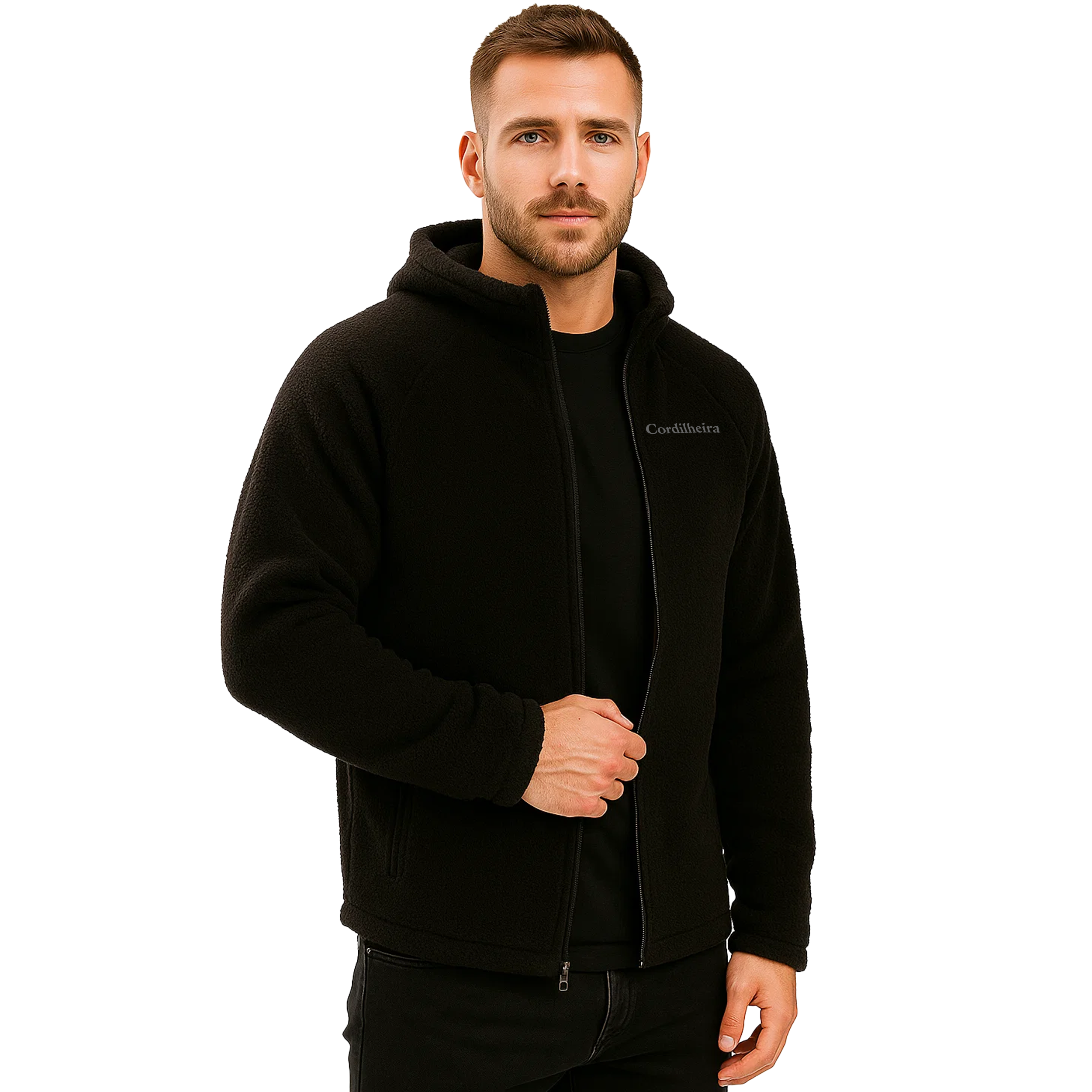 JAQUETA CORDILHEIRA FLEECE HOODED MASCULINA
