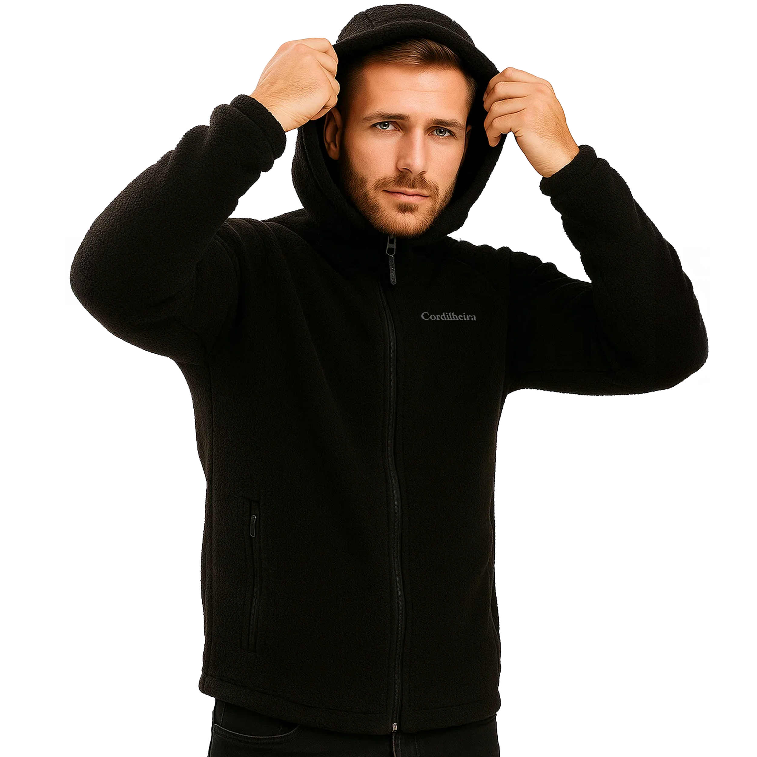 JAQUETA CORDILHEIRA FLEECE HOODED MASCULINA