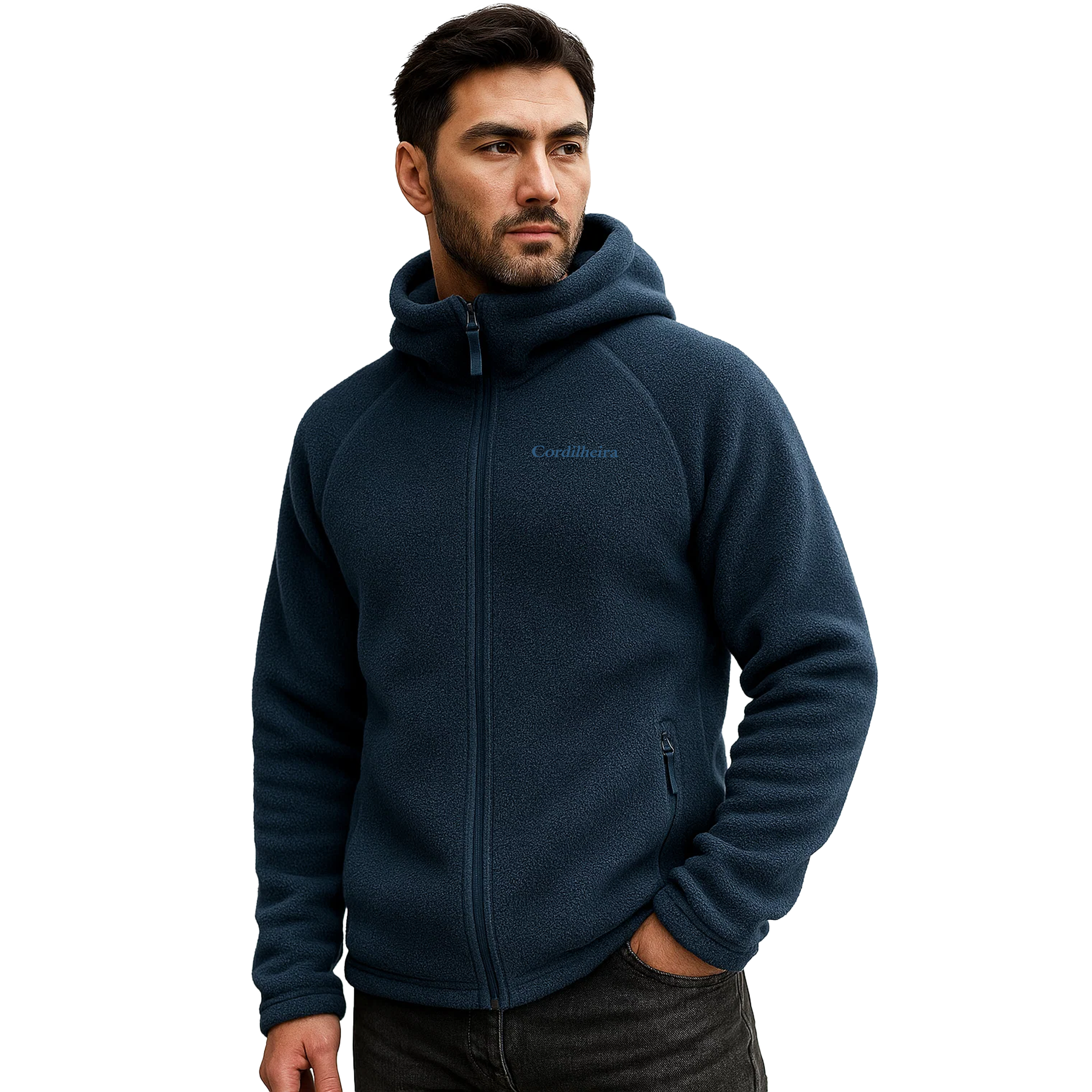 JAQUETA CORDILHEIRA FLEECE HOODED MASCULINA