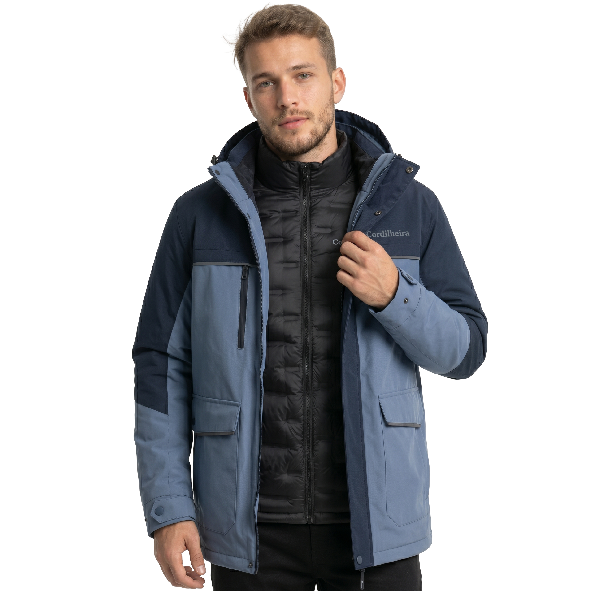 JAQUETA PUFFER 3 EM 1 CORDILHEIRA HYBRID MASCULINA