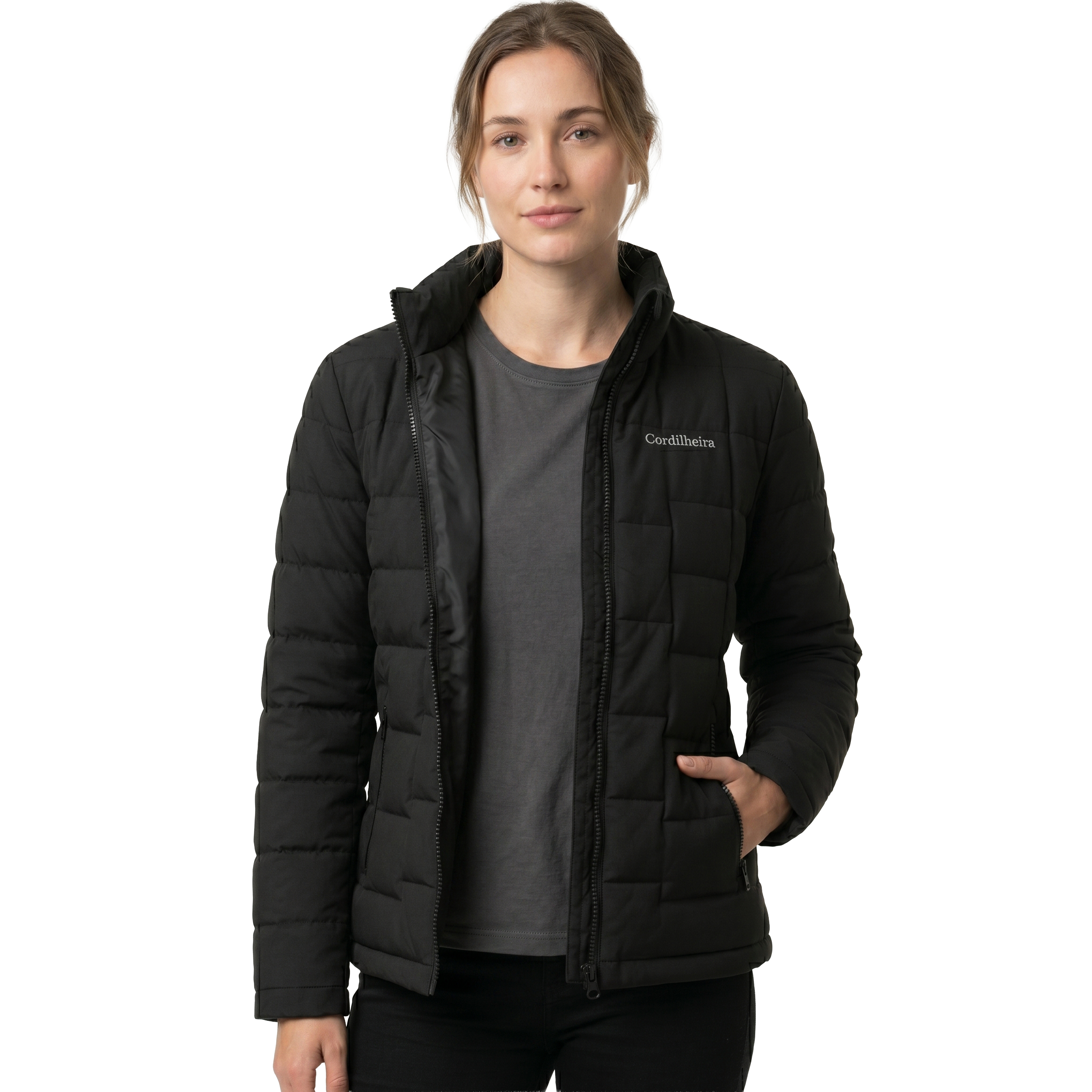 JAQUETA PUFFER CORDILHEIRA ON THE CITY FEMININA