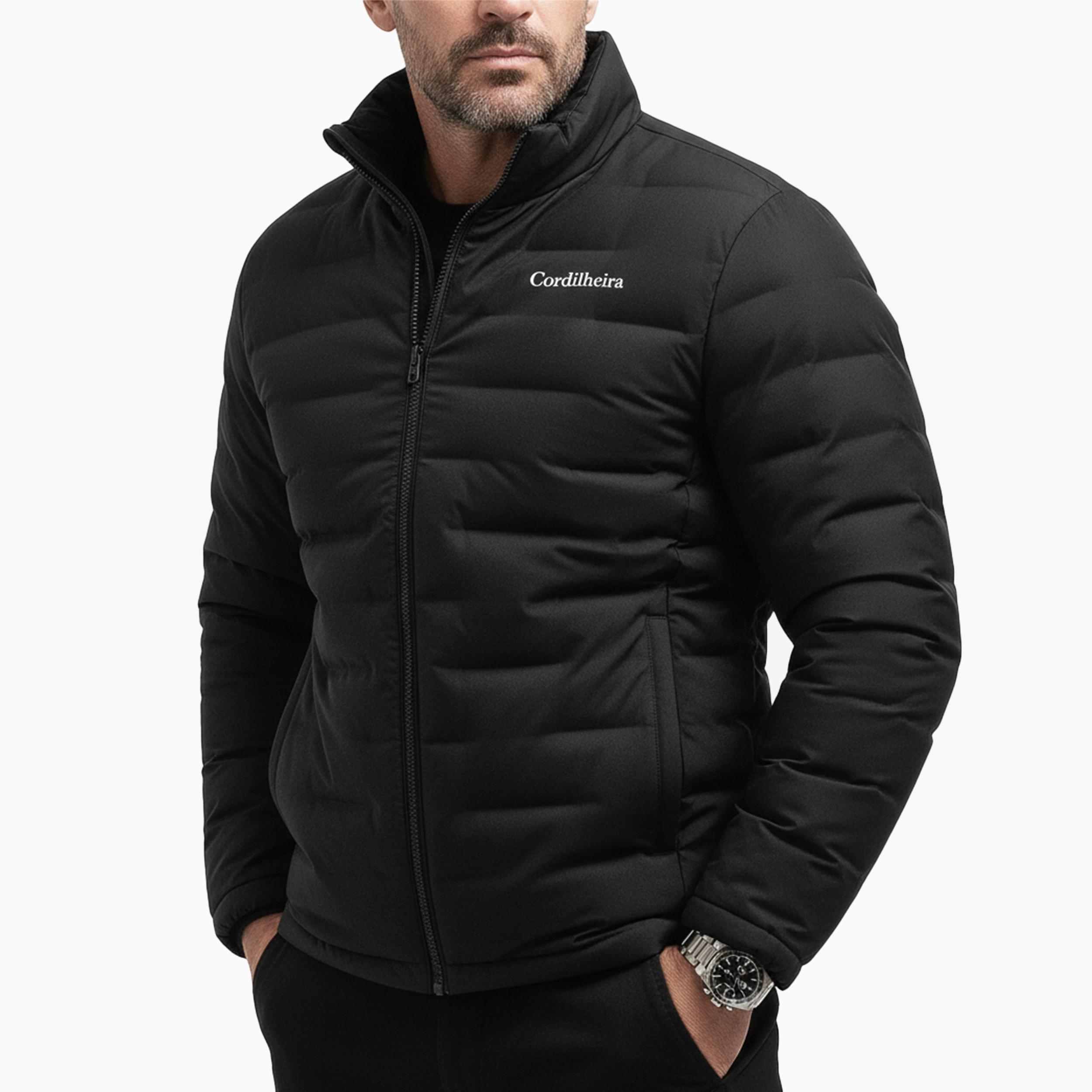 JAQUETA PUFFER CORDILHEIRA ON THE CITY MASCULINA