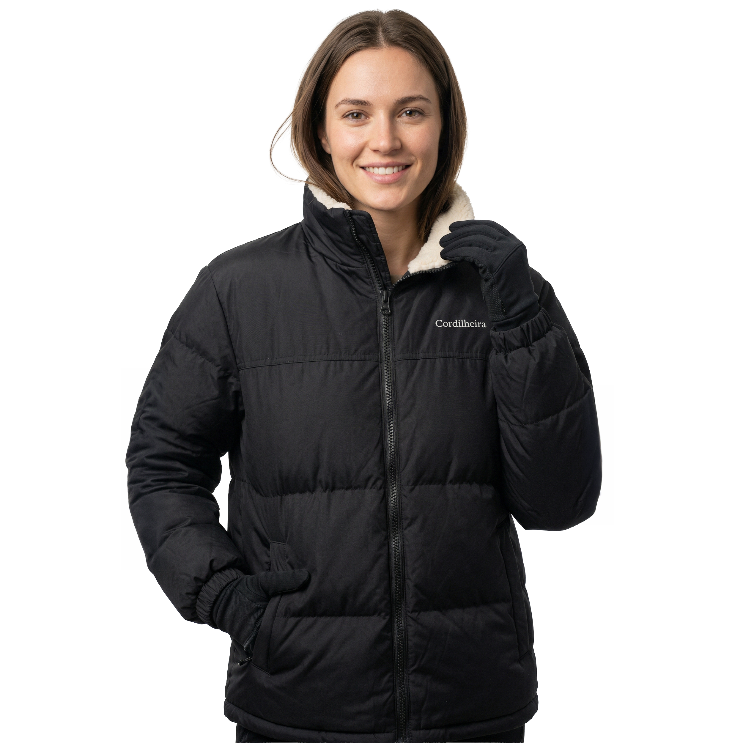 JAQUETA PUFFER FROSTLAYER DUPLA FACE FEMININA
