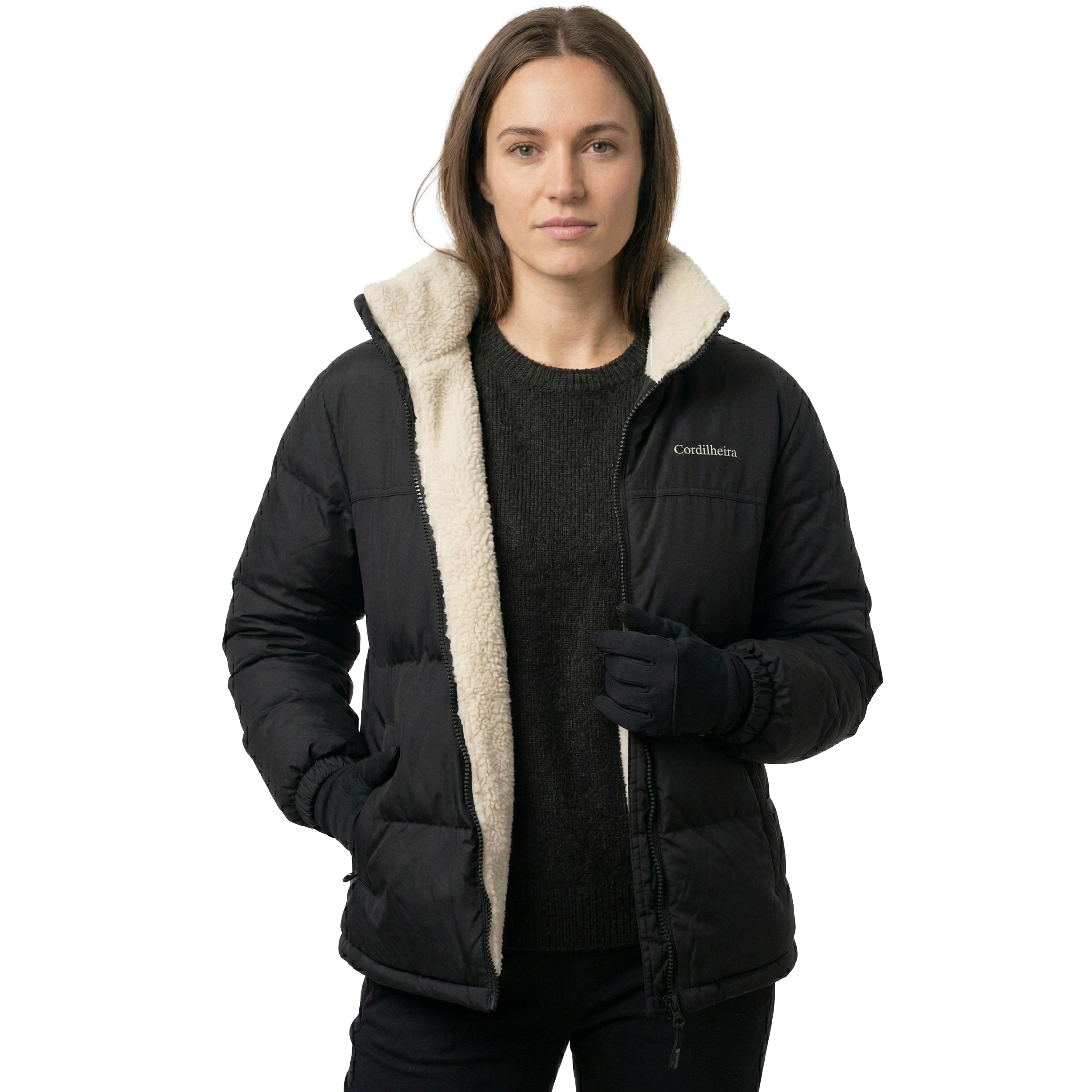 JAQUETA PUFFER FROSTLAYER DUPLA FACE FEMININA