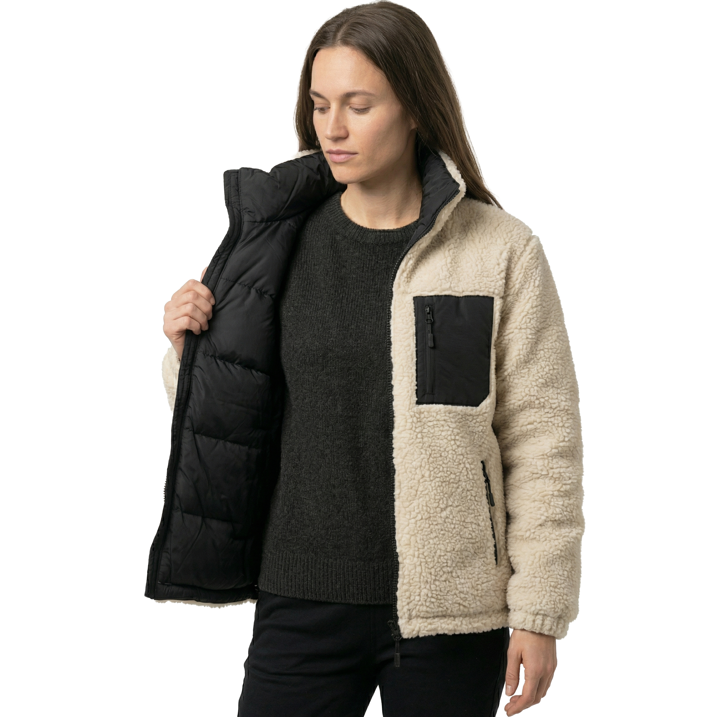 JAQUETA PUFFER FROSTLAYER DUPLA FACE FEMININA
