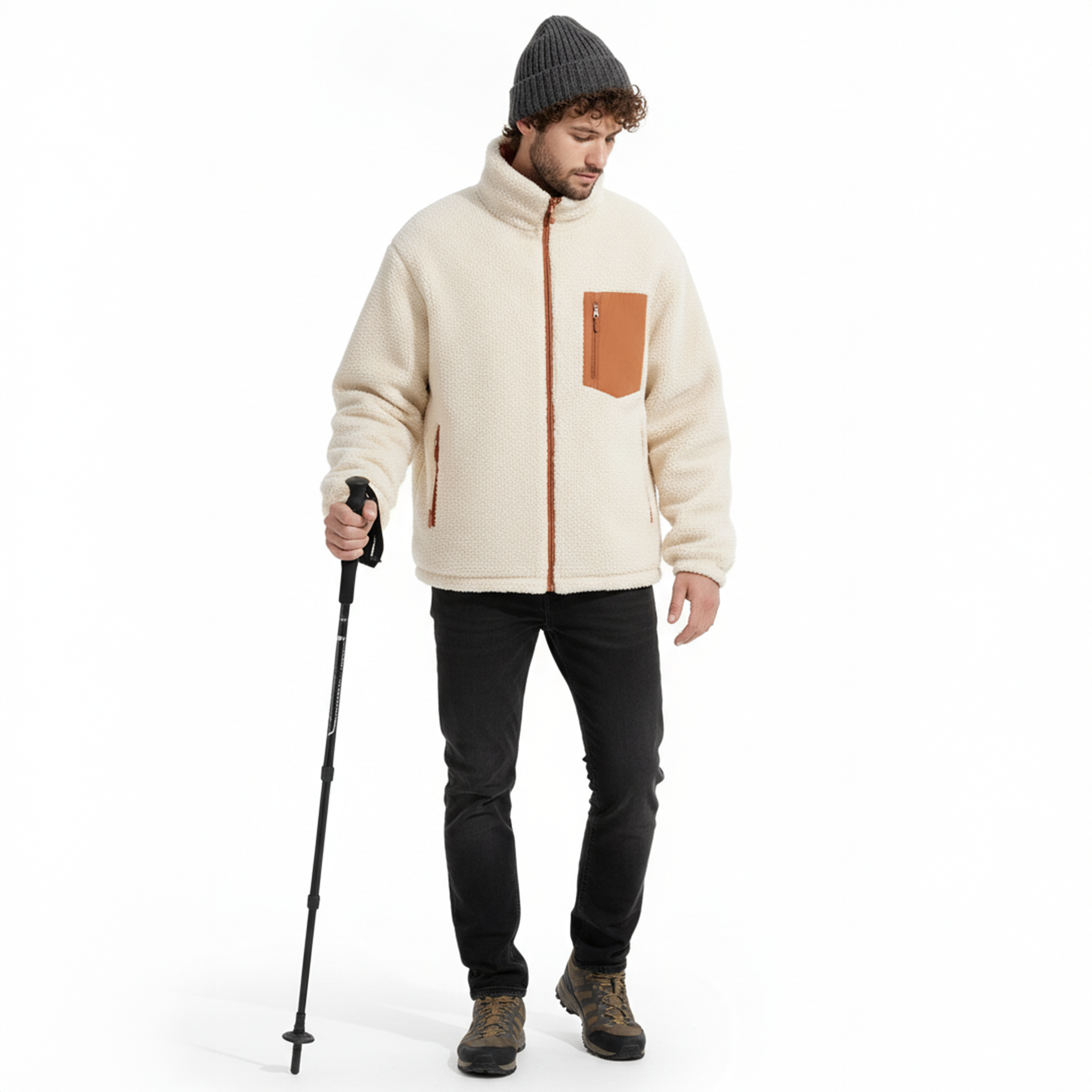 JAQUETA FLEECE PUFFER DUPLA FACE MASCULINA