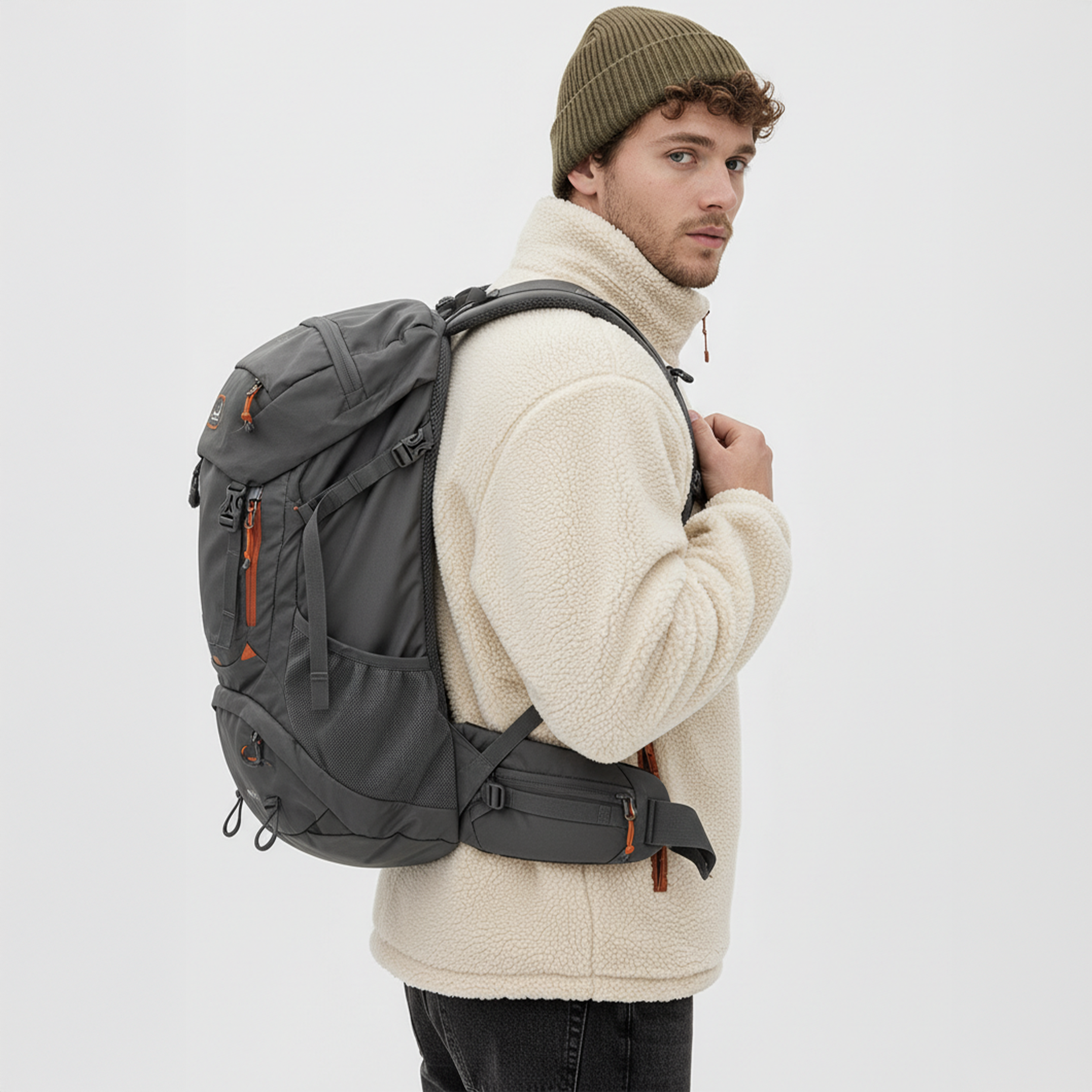 JAQUETA FLEECE PUFFER DUPLA FACE MASCULINA