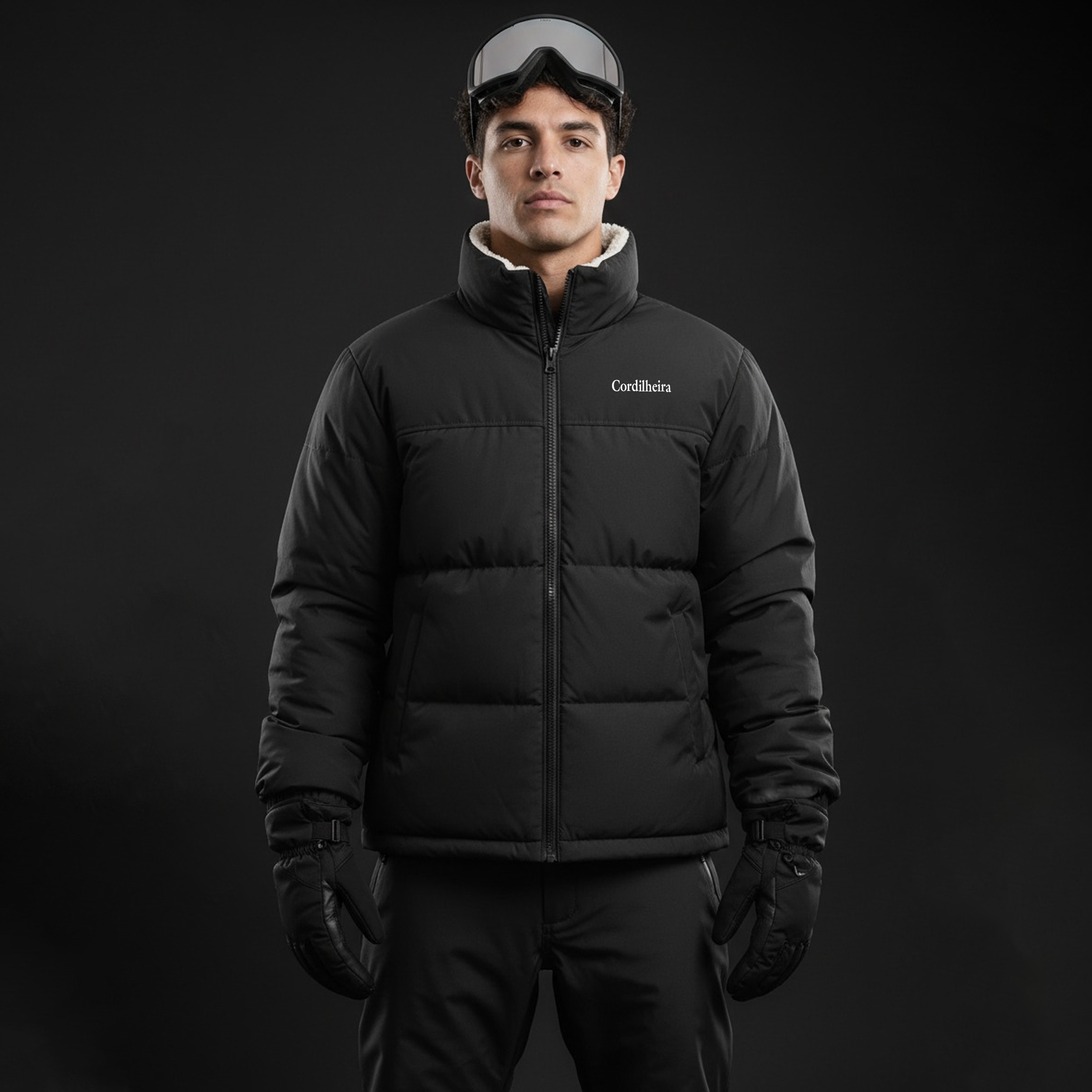 JAQUETA FLEECE PUFFER DUPLA FACE MASCULINA