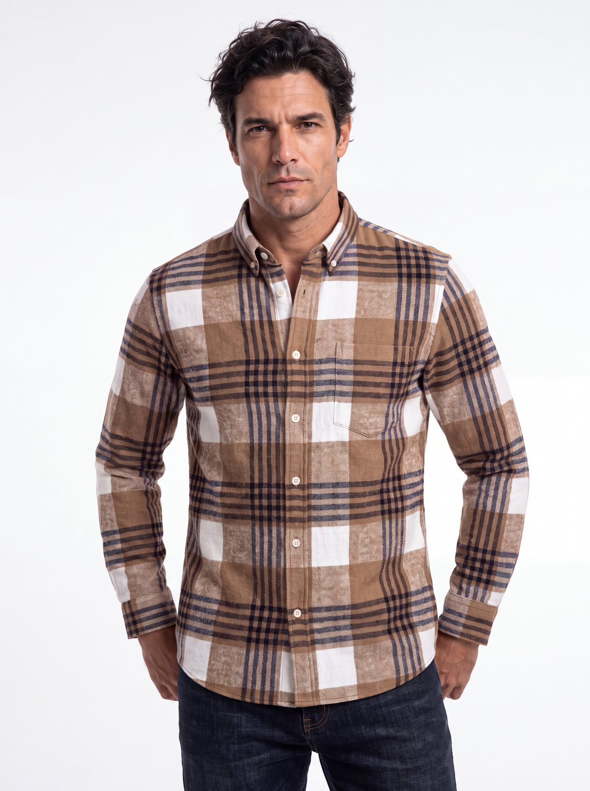 CAMISA CORDILHEIRA WOODSMAN ALGODÃO DUPLO ESCOVADO