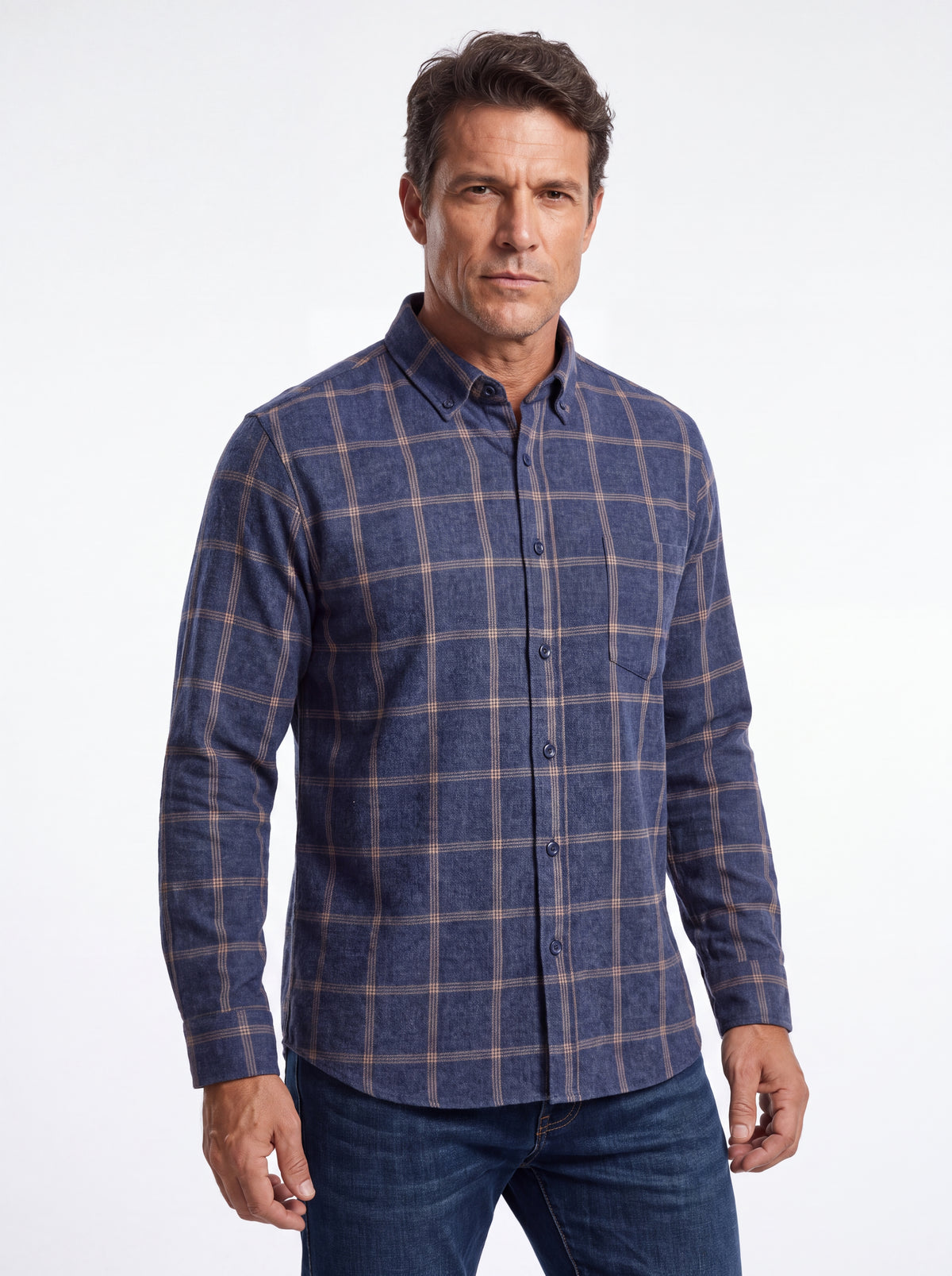 CAMISA CORDILHEIRA WOODSMAN ALGODÃO DUPLO ESCOVADO