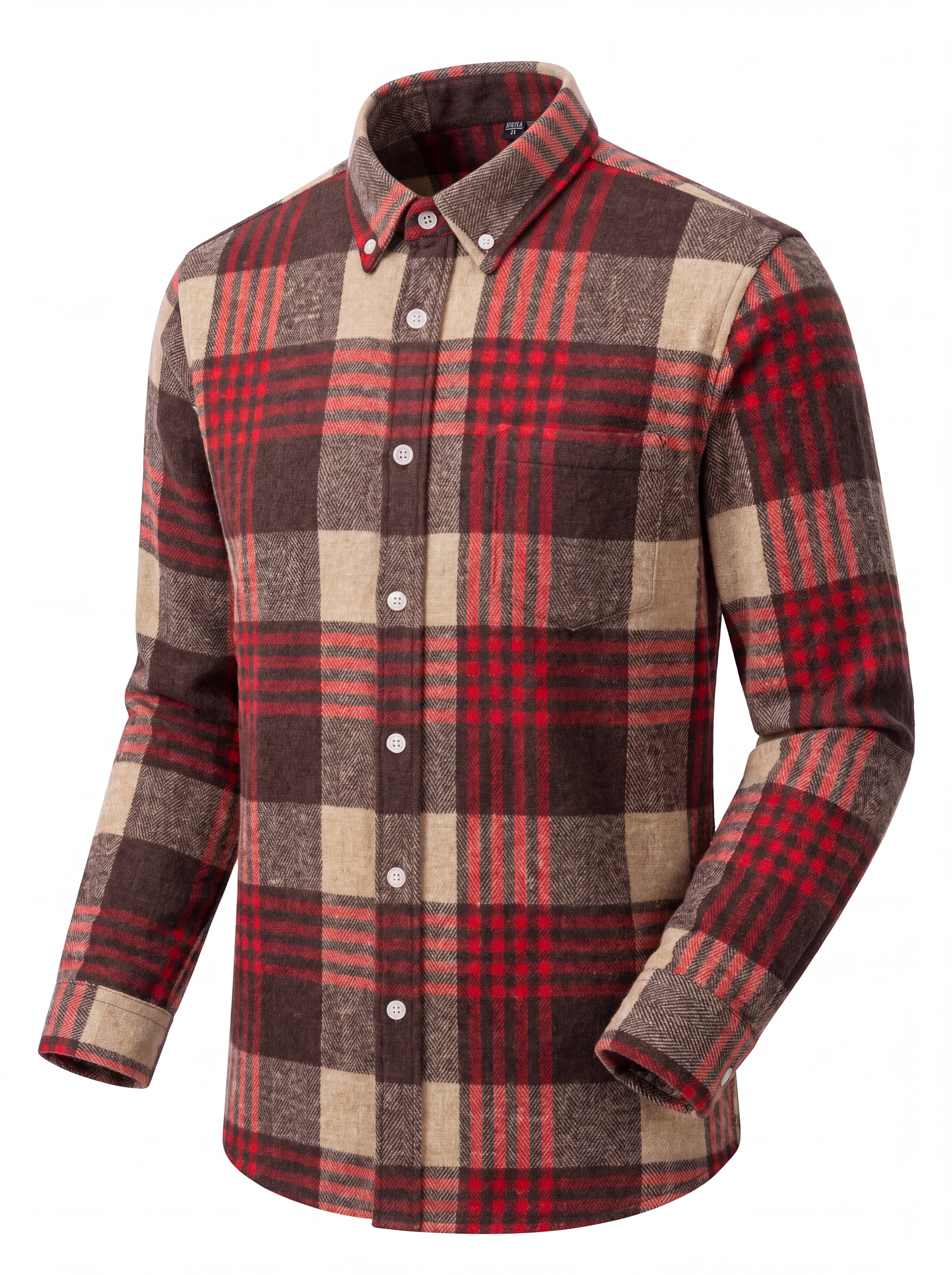 CAMISA CORDILHEIRA WOODSMAN ALGODÃO DUPLO ESCOVADO