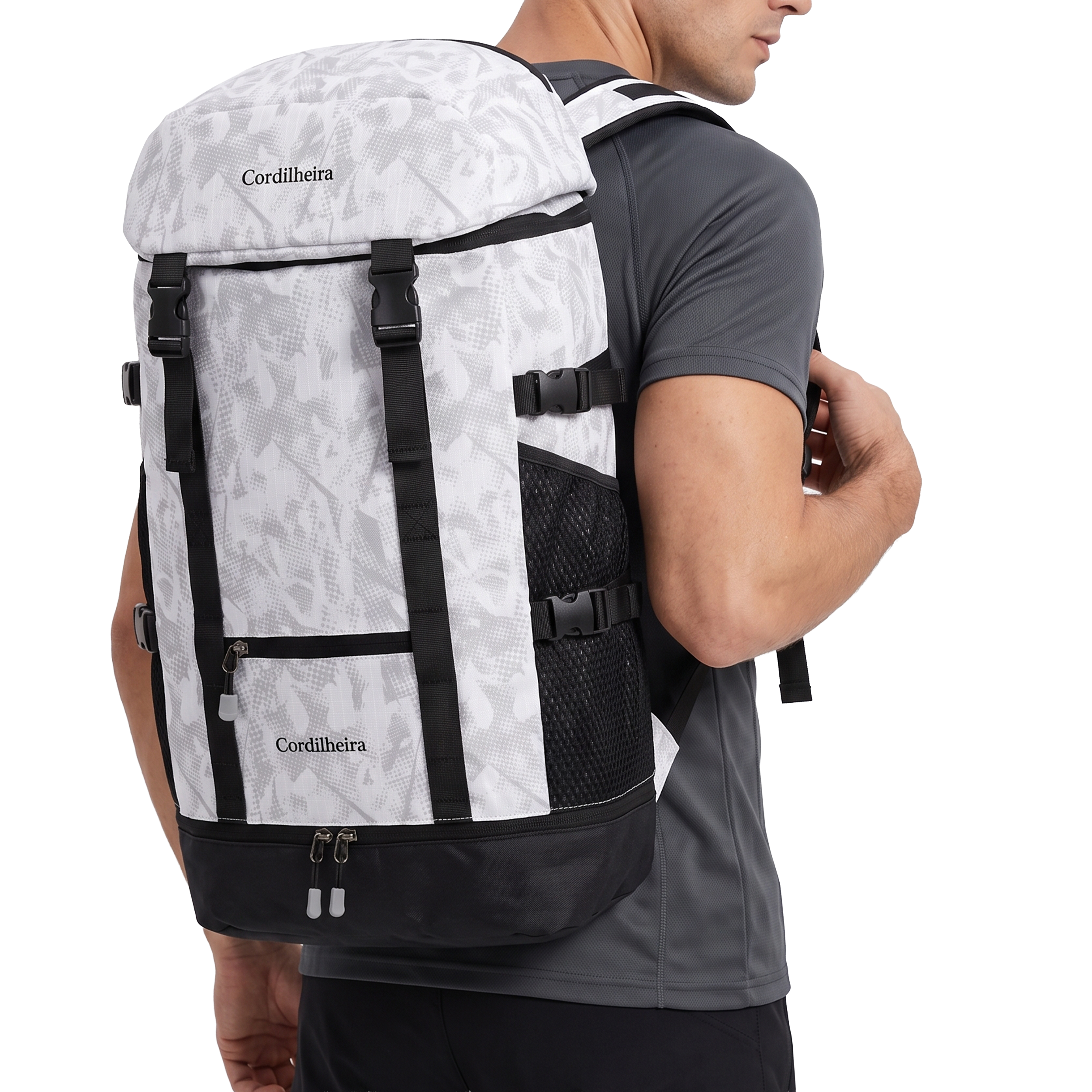Bolsa preta da Marca Cordilheira com design funcional, uma Roupa e acessório de Boa praticidade e desempenho Confiável para rotina, viagem e aventura.