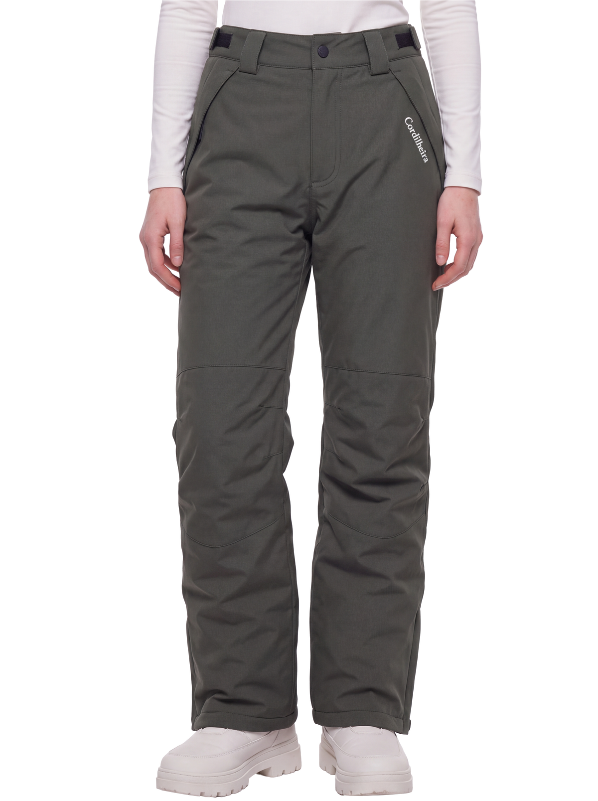 Imagem de capa da Calça 2 em 1 Cordilheira Pathfinder Feminina, Roupa da Marca Cordilheira com Boa qualidade, impermeabilidade e proteção Confiável para frio intenso e neve.