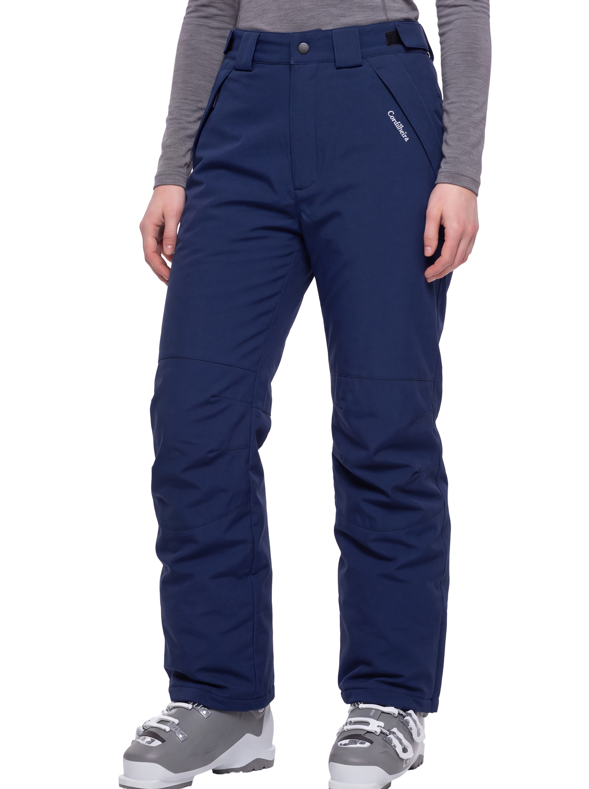 Capa da Calça 2 em 1 Cordilheira Pathfinder Feminina, Roupa da Marca Cordilheira com Boa resistência, qualidade e desempenho Confiável para esportes na neve.