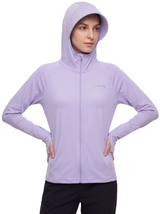 Capa esportiva da Roupa Corta-Vento Cordilheira Solar UV50+ Feminina da Marca Cordilheira, com Boa proteção UV e desempenho Confiável para corrida e treinos ao ar livre.